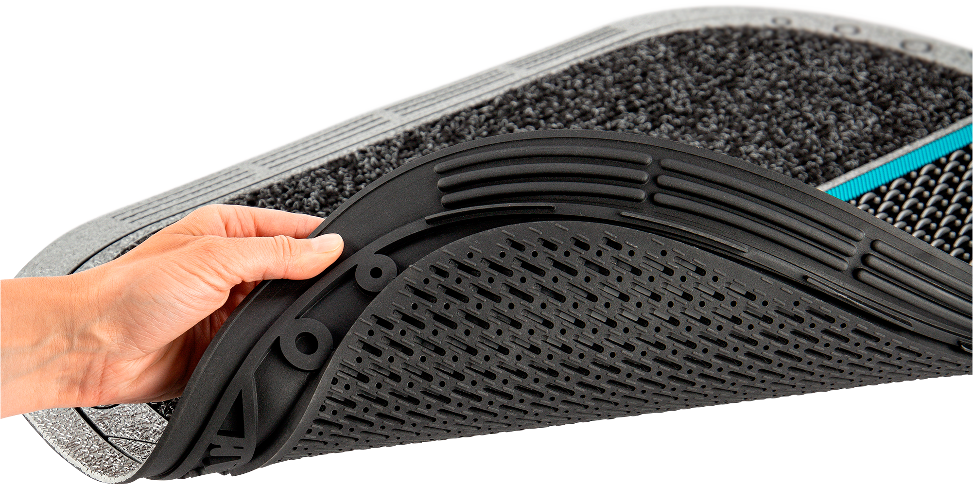 Home2Fashion Fußmatte »Clean Colorado RU«, rechteckig, Schmutzfangmatte, mit Spruch, robust, In- und Outdoor geeignet