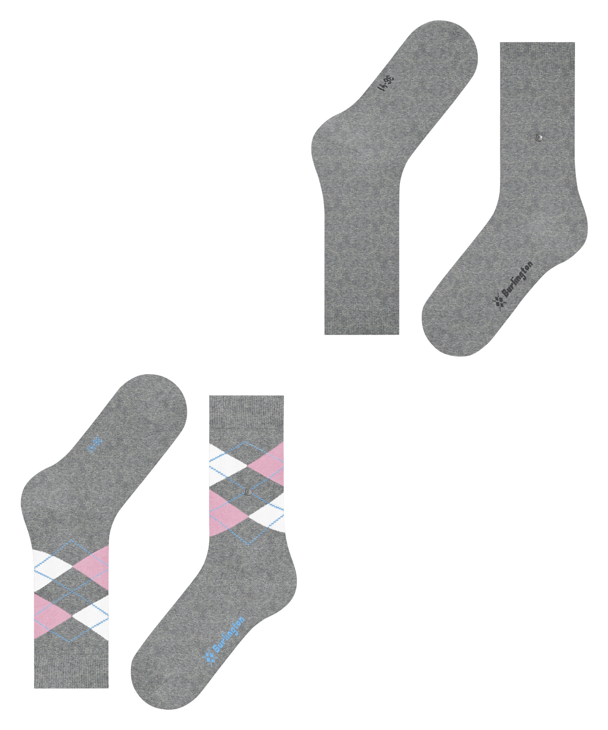 Burlington Socken »Everyday Mix«, (2 Paar, 2er Pack), aus weicher gekämmter Baumwolle atmungsaktiv