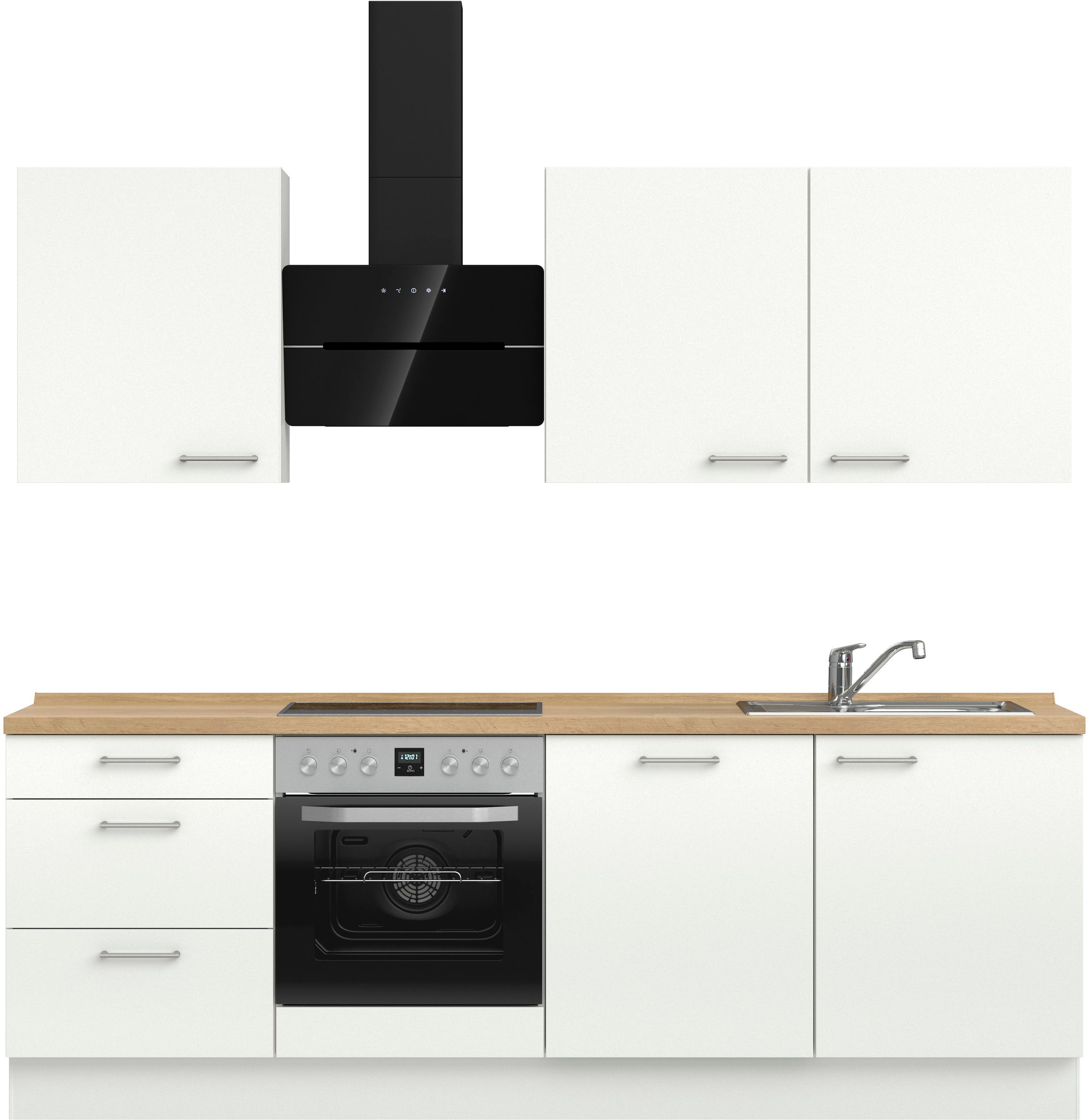nobilia Küchenzeile ""Laser II", Ausrichtung wählbar, Breite 240 cm" vormon günstig online kaufen
