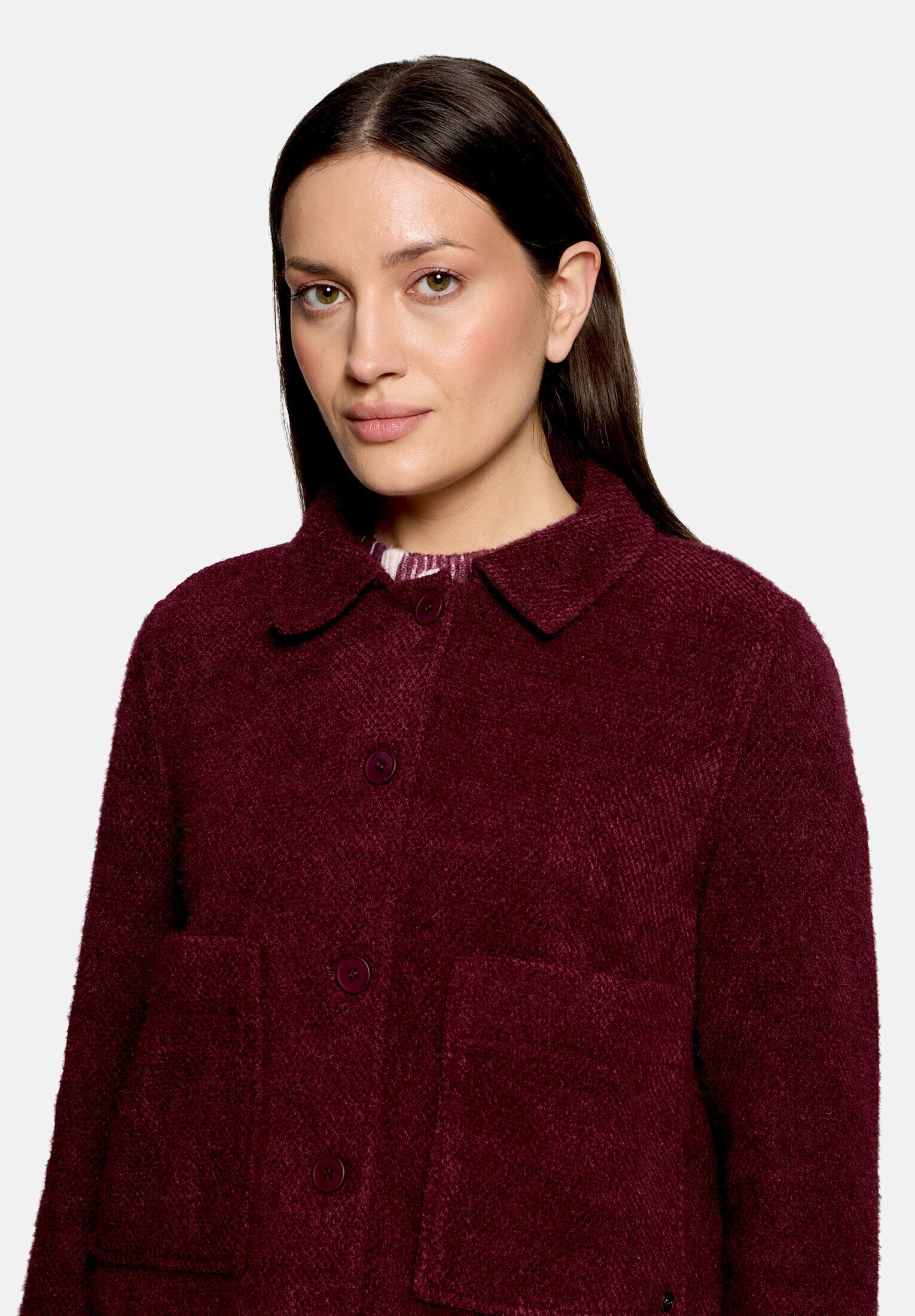Betty&Co Canvasjacke »Damen mit Kragen«