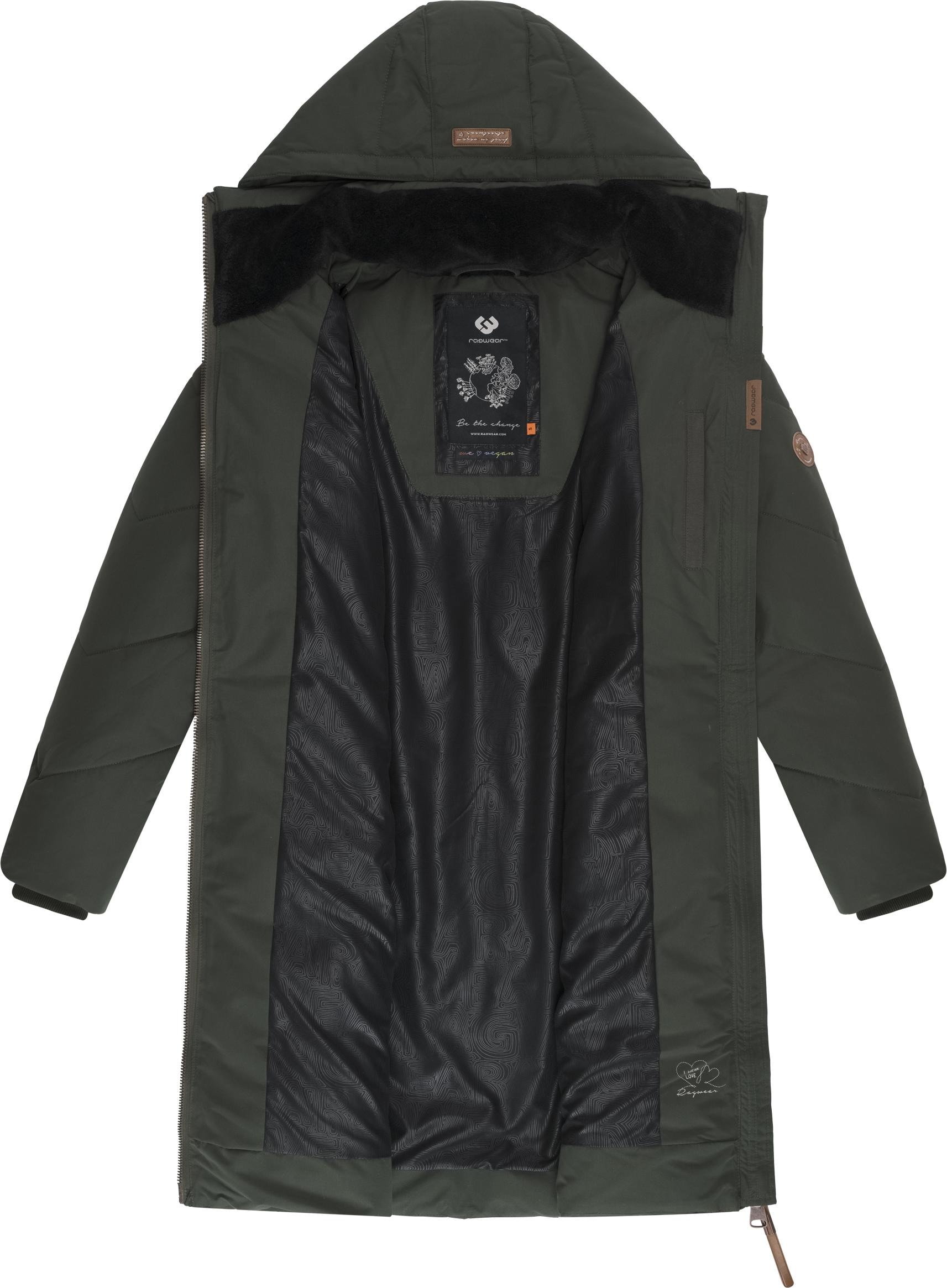 Ragwear Wintermantel »Rebelka« wasserdichter Winterparka mit abnehmbarer Kapuze