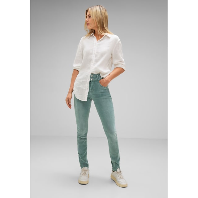 STREET ONE Slim-fit-Jeans, High Waist bestellen | BAUR