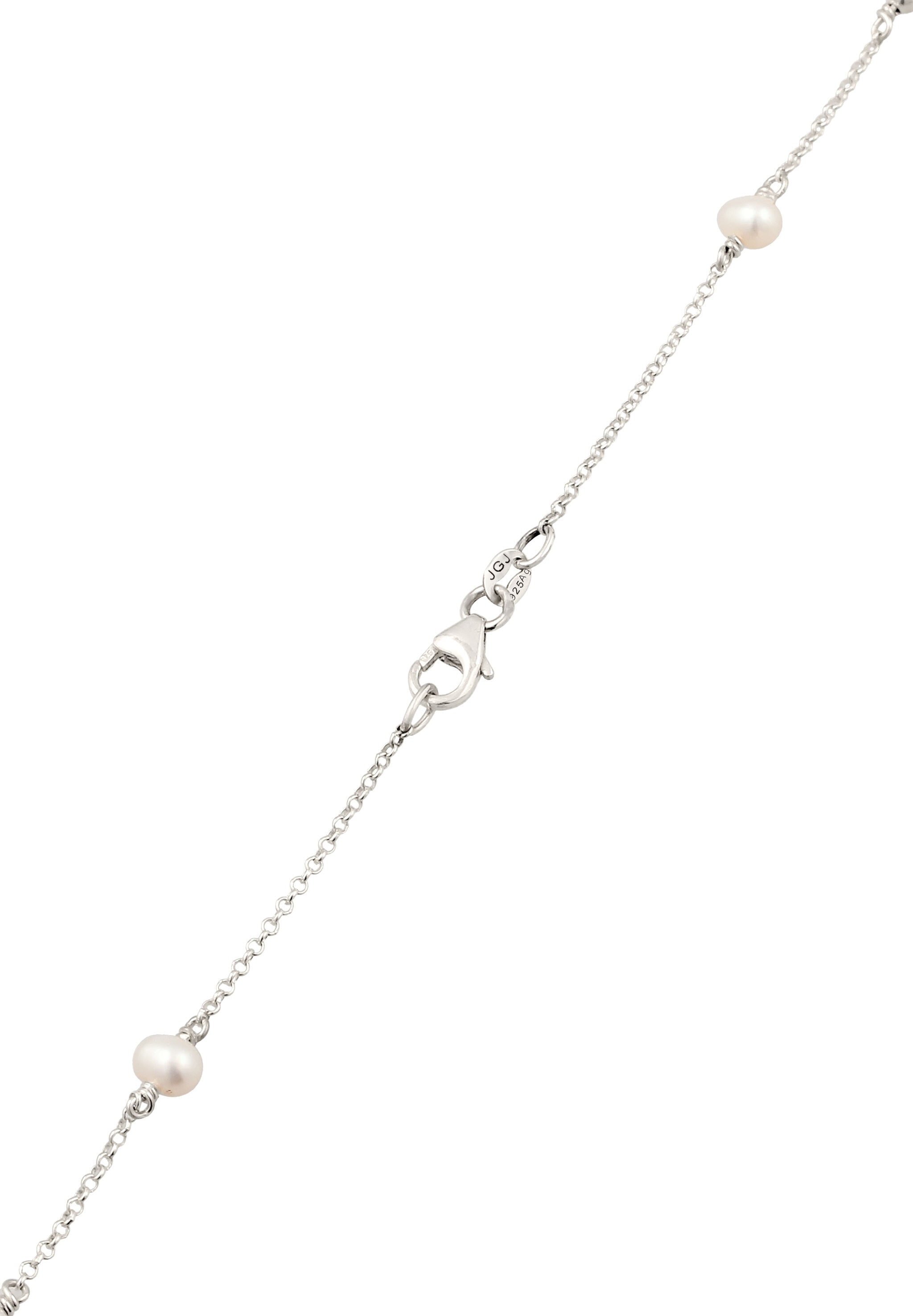 Elli Silberkette »Halskette Süßwasserzuchtperlen 925 Sterling Silber«
