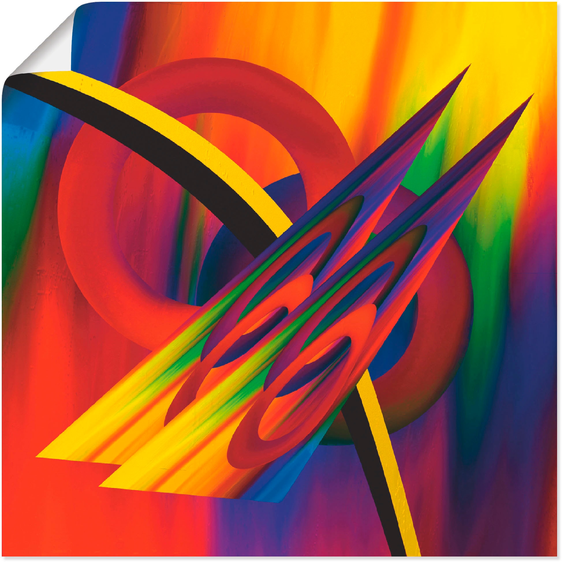 Artland Poster "Modern Bunt" Muster 1 Stk. tlg. ohne Rahmen