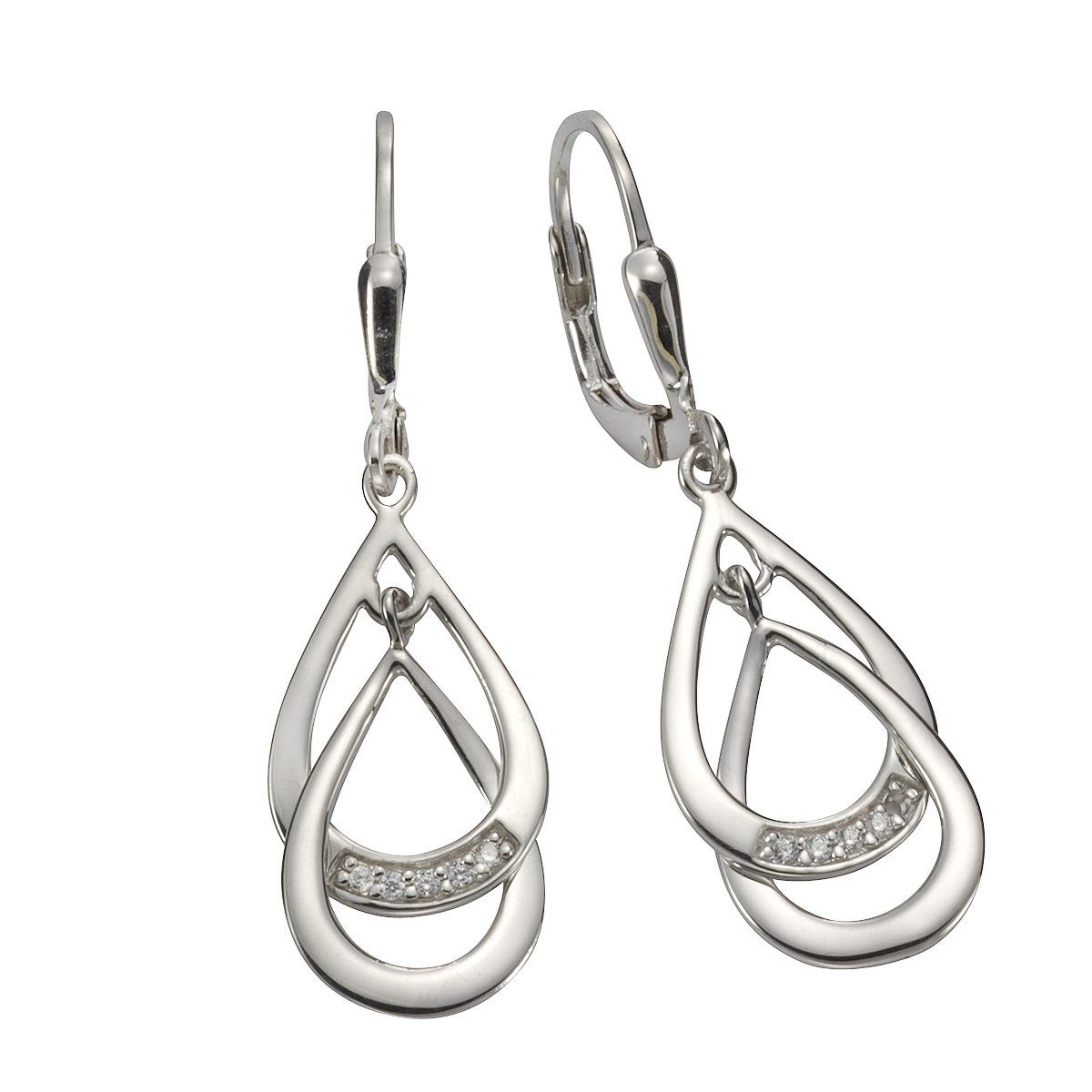 Vivance Paar Ohrhänger »925 Sterling Silber Zirkonia« kaufen