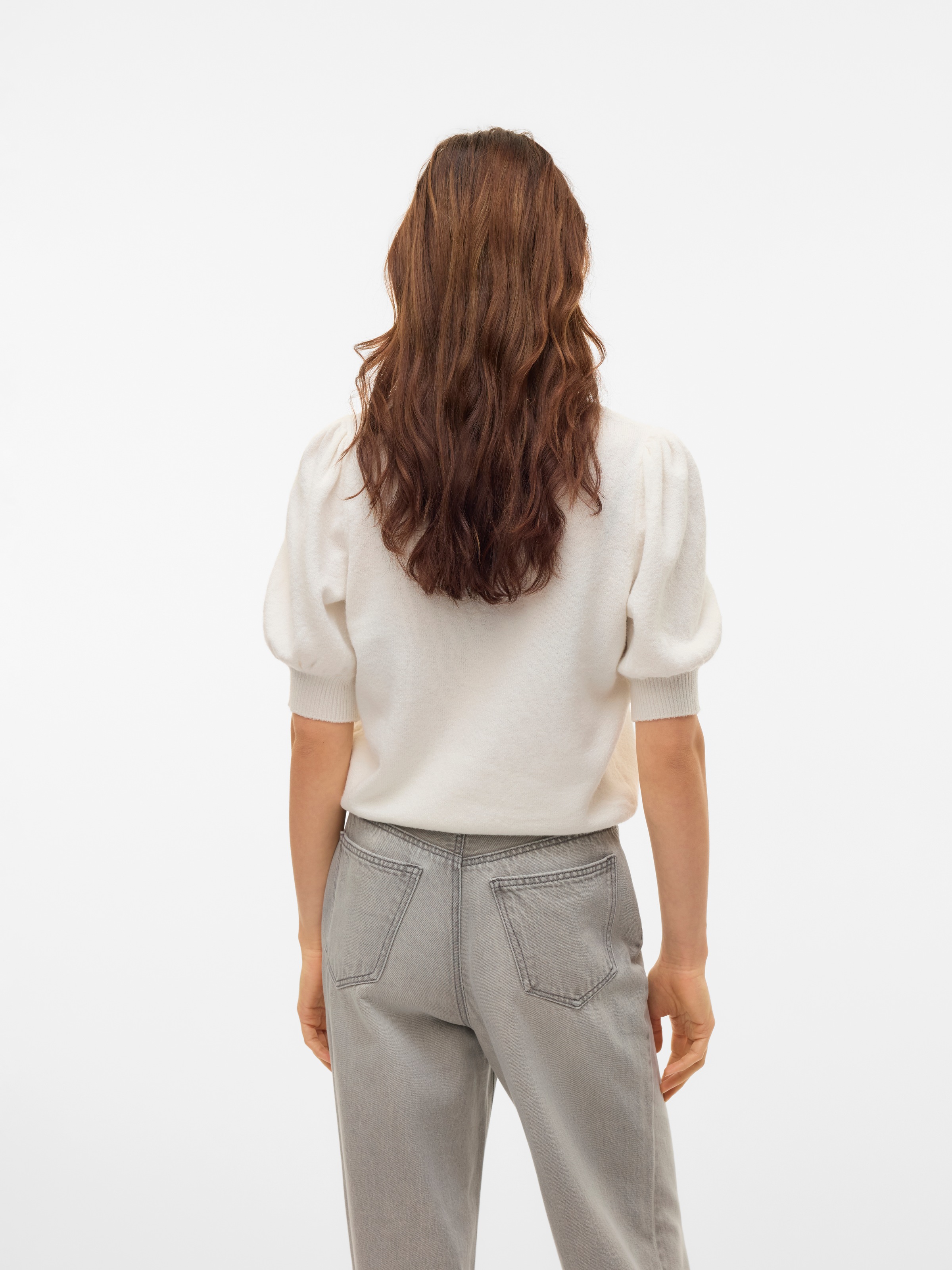 Vero Moda Rundhalspullover "VMDOFFY 2/4 O-NECK PULLOVER GA NOOS" mit kurzen günstig online kaufen