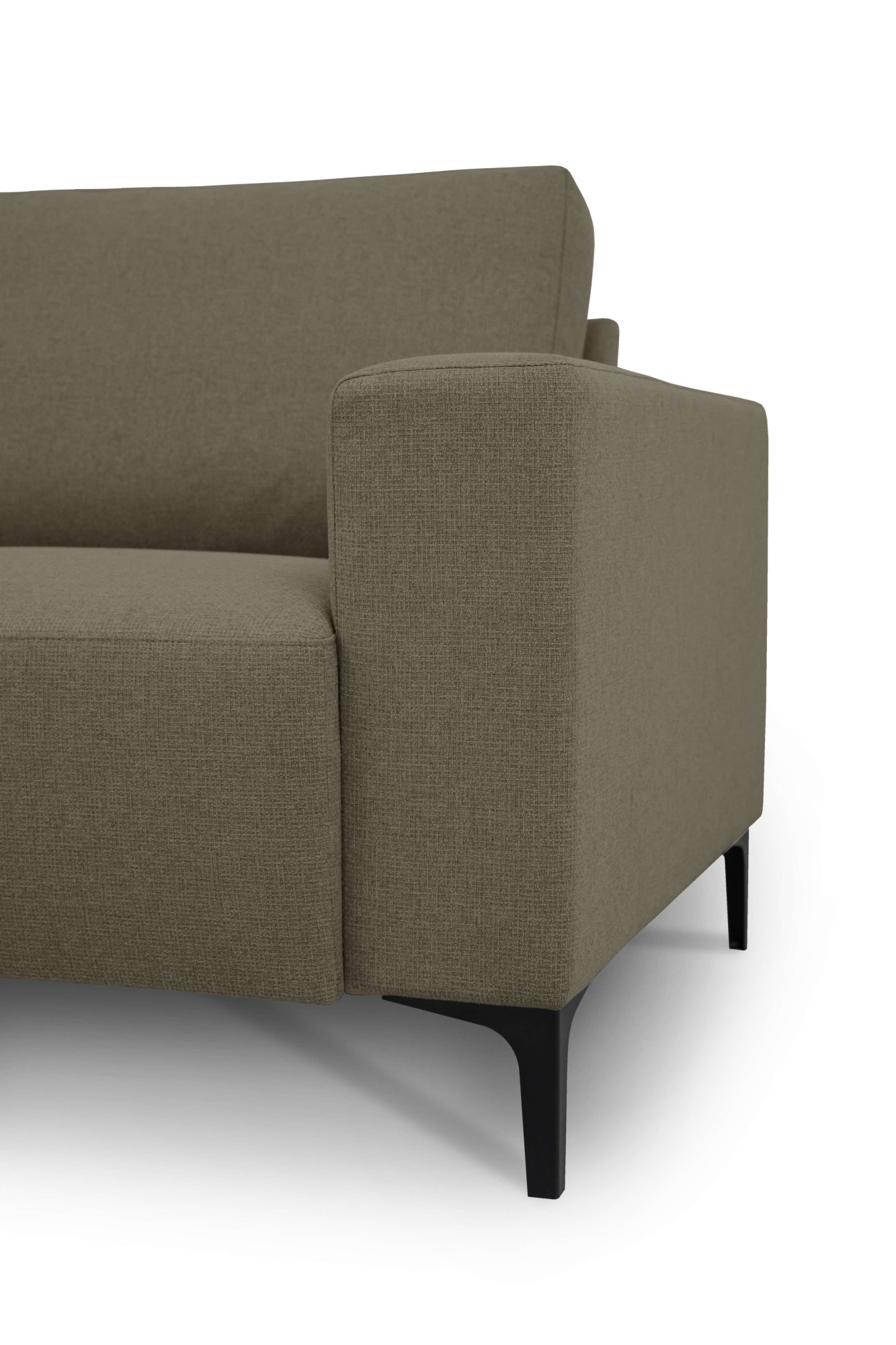 Home affaire Ecksofa »Tournon, L-Form, Breite 256 cm, Webstoff, Chenille«, Designsofa im nordischen Stil, Wellenunterfederung, Metallfüße