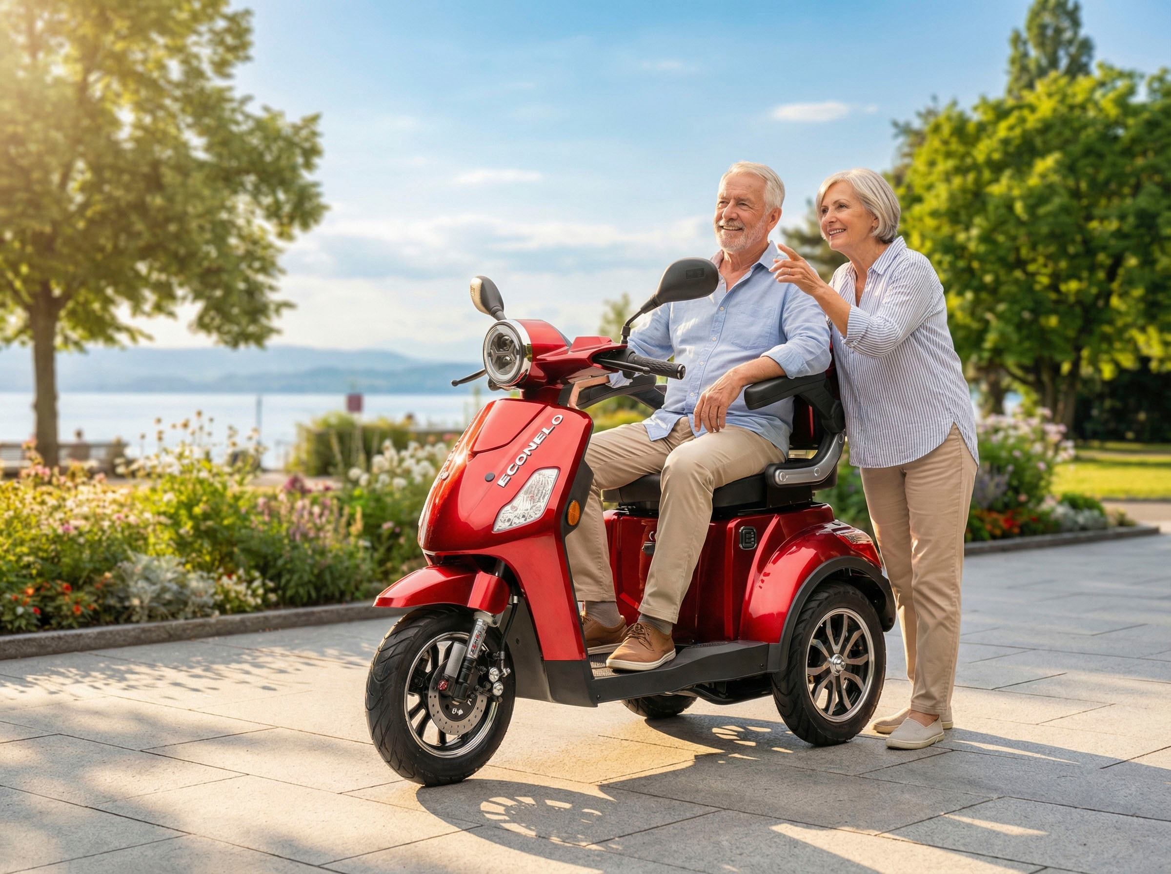 ECONELO Elektromobil »Seniorenmobil P1000, Lithium-Akku, 25 km/h, 1000 Watt« 1.000 W 25 km/h