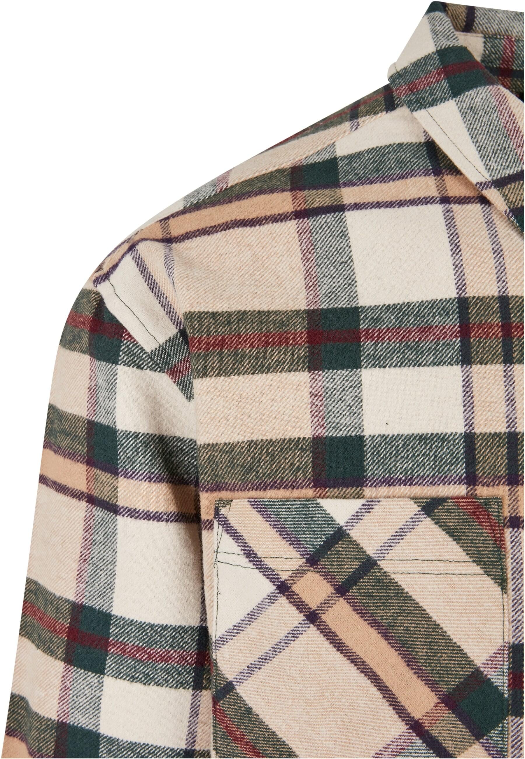 URBAN CLASSICS Langarmhemd »Urban Classics Herren Checked Mountain Shirt«, (1 tlg.)