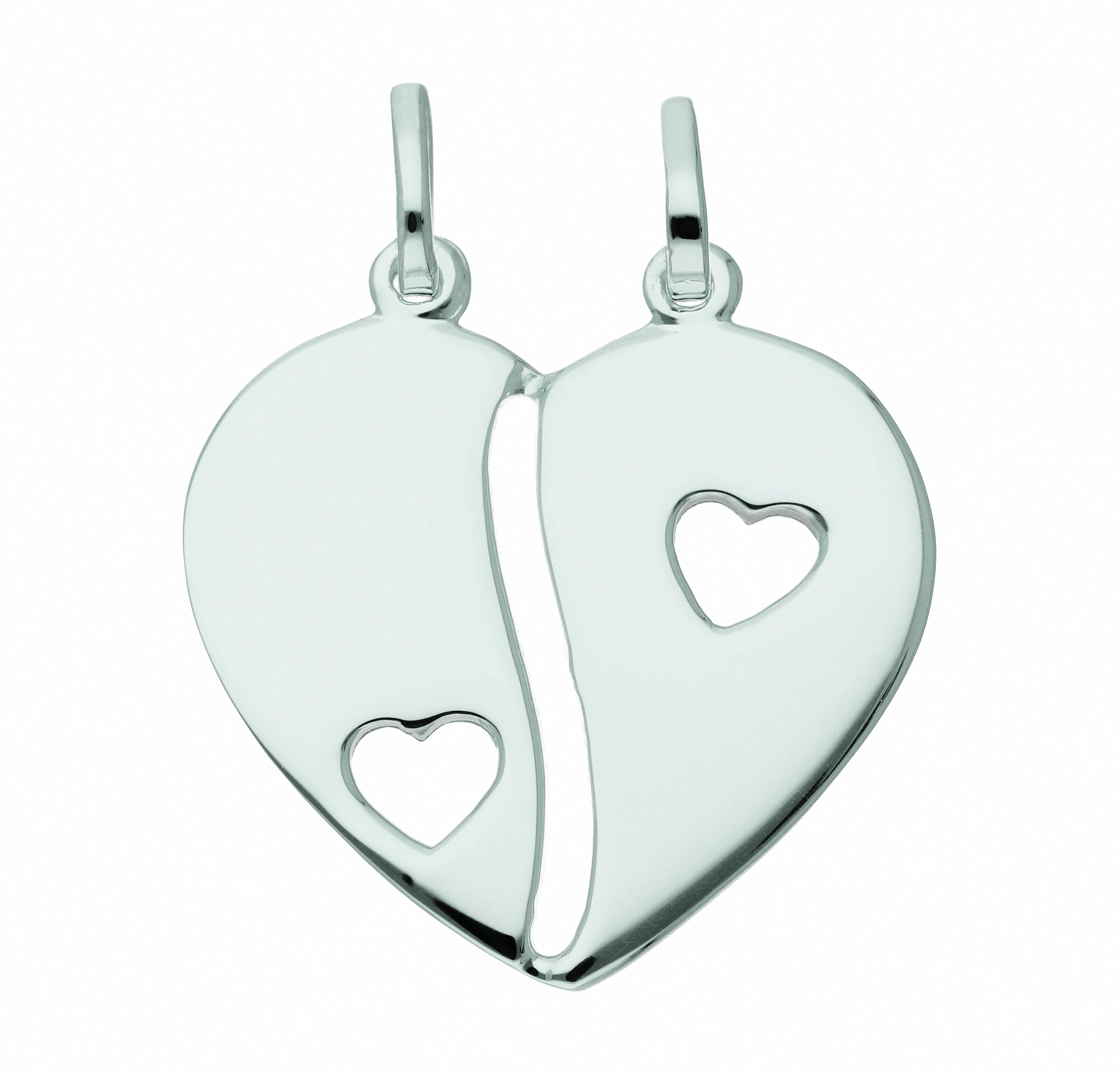 Adelia´s Kette mit Anhänger »925 Silber Anhänger Herz« Schmuckset Set mit Halskette