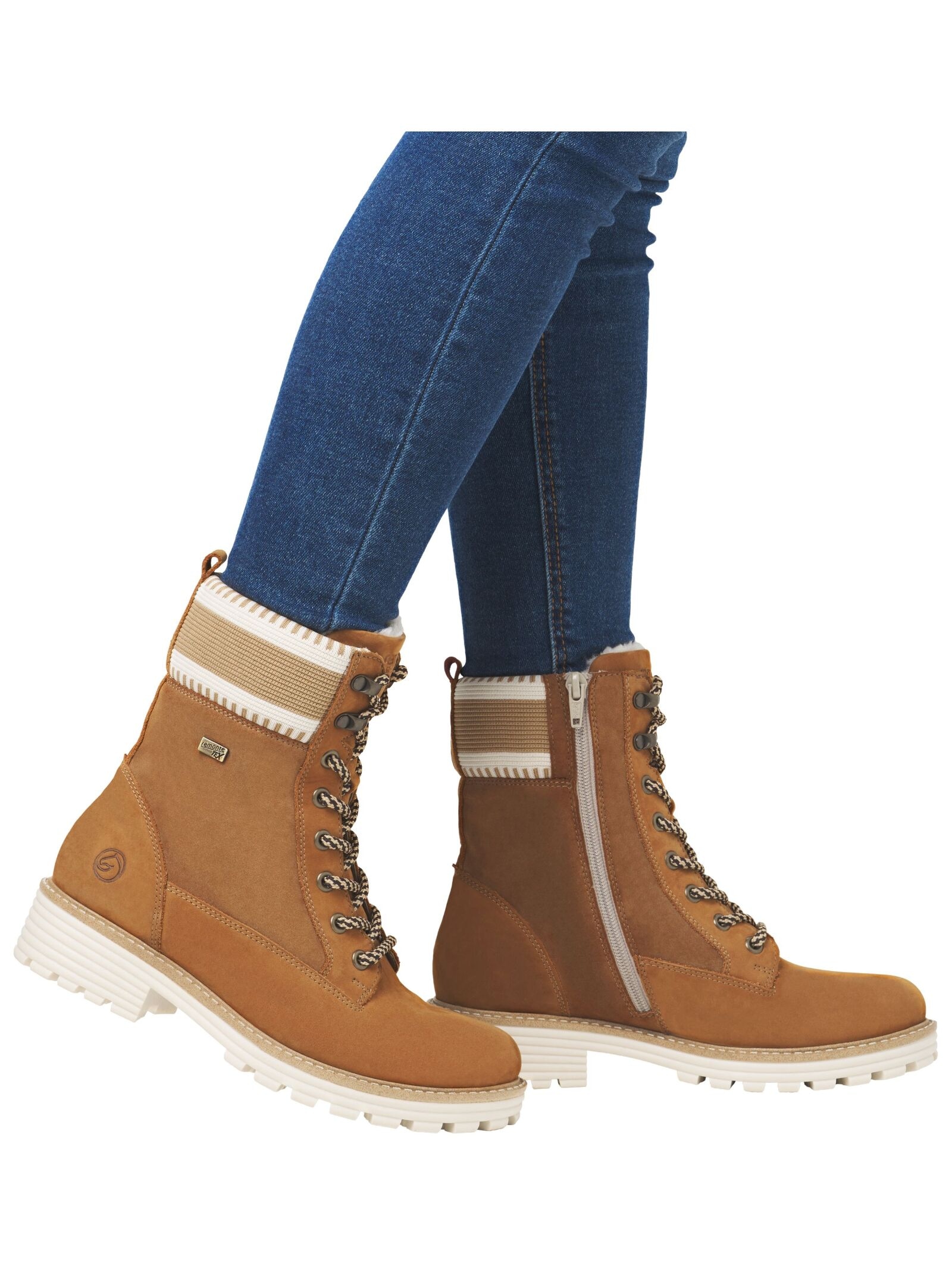 Remonte Schnürstiefelette »Remonte Stiefelette Veloursleder«