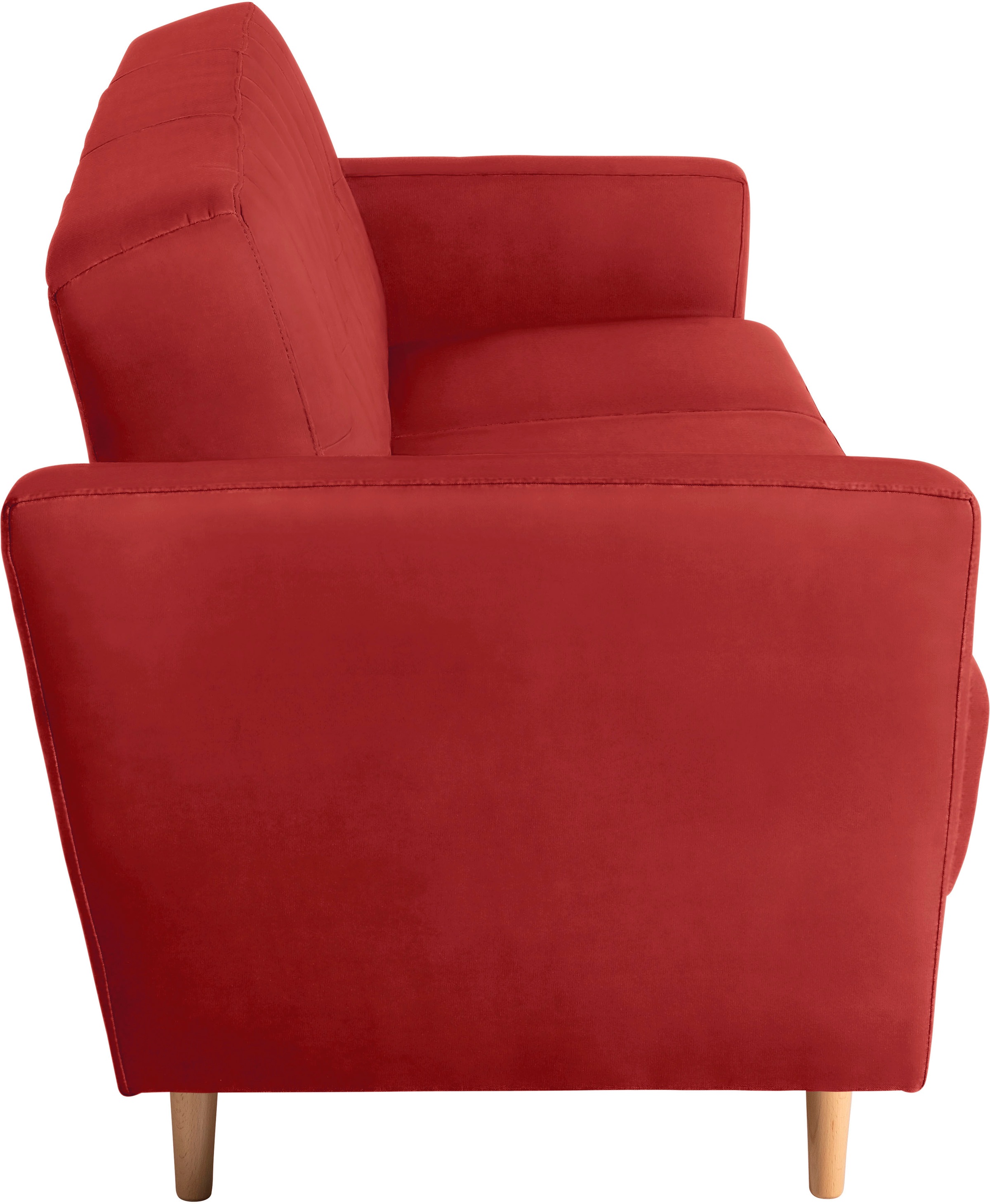 Max Winzer® 3-Sitzer »Jesper Kippcouch mit komfortablem Federkern, klassisch und modern«, Schlafsofa mit Knopfheftung im Rücken, inklusive Bettkasten