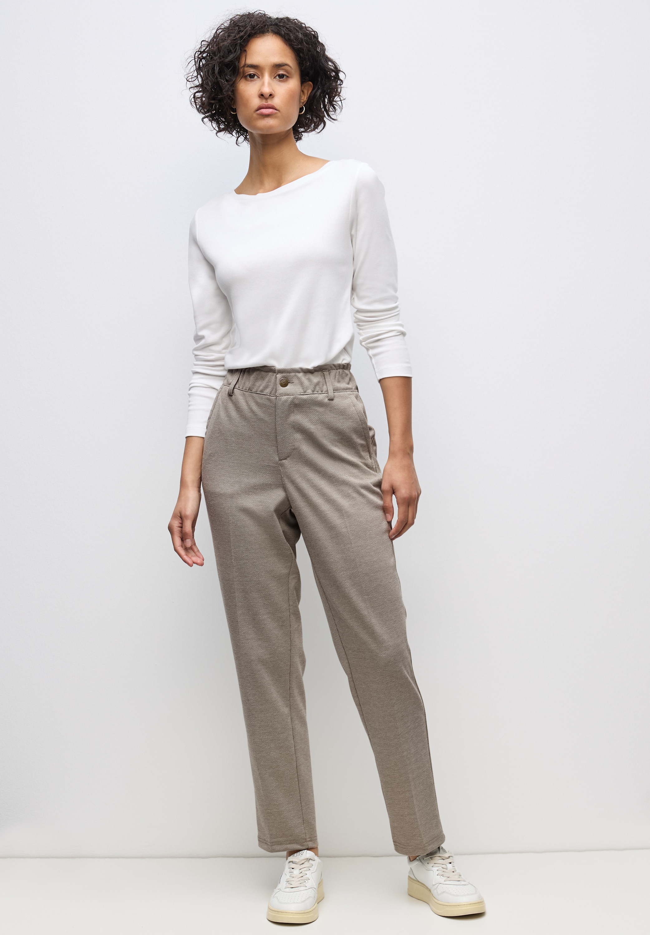 STREET ONE Stoffhose, High Waist