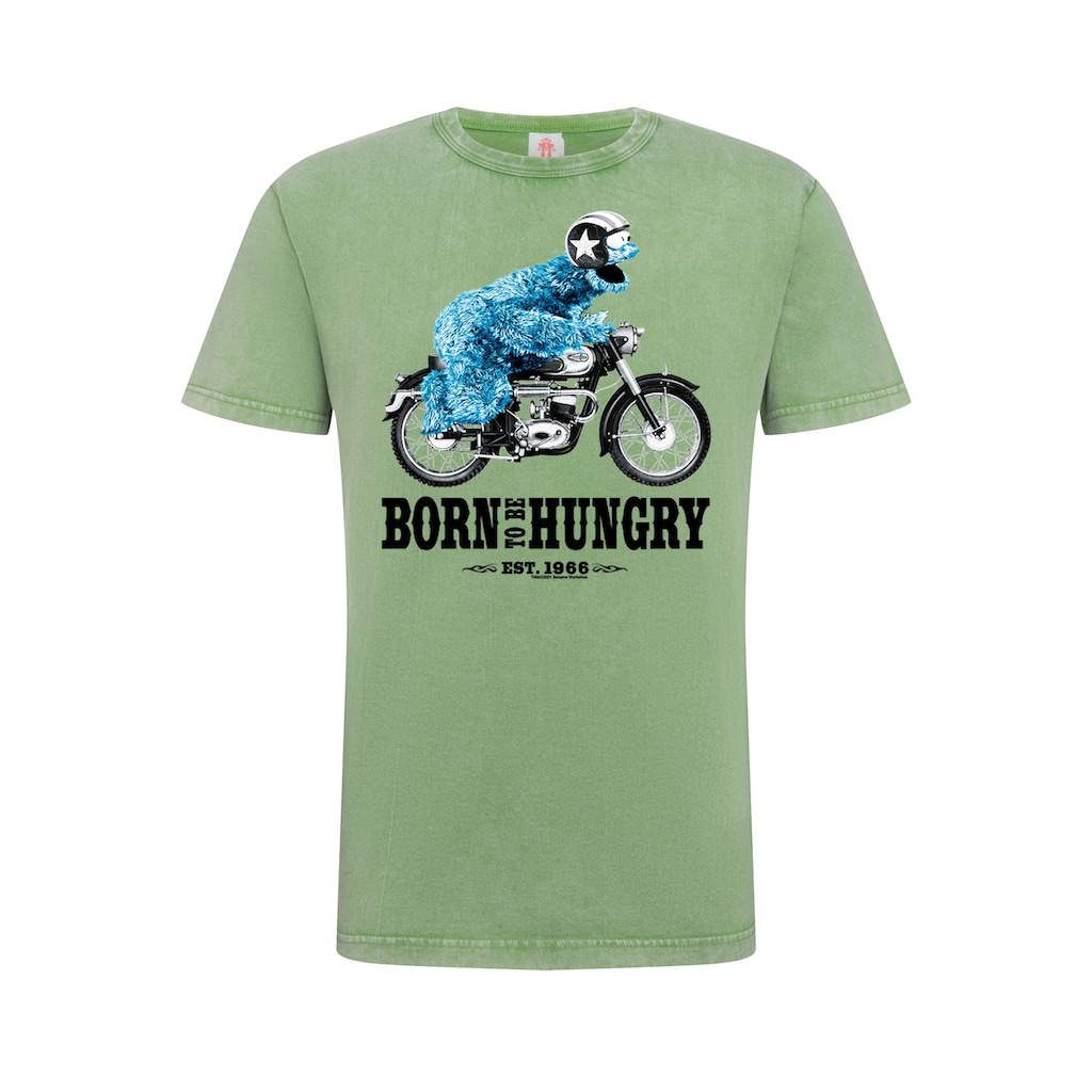 LOGOSHIRT T-Shirt »Sesamstrasse - Krümelmonster Motorrad«