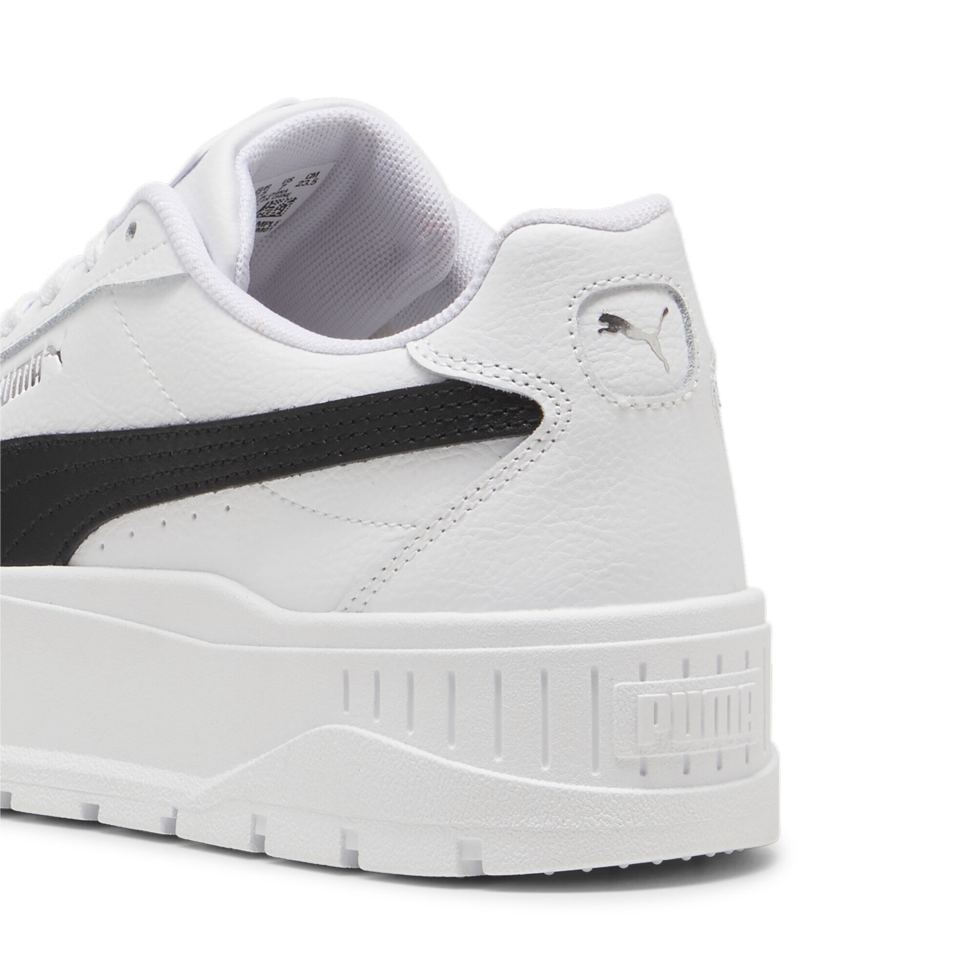Puma Karmen II Leather Sneakers Women's Black/White 40.5 3