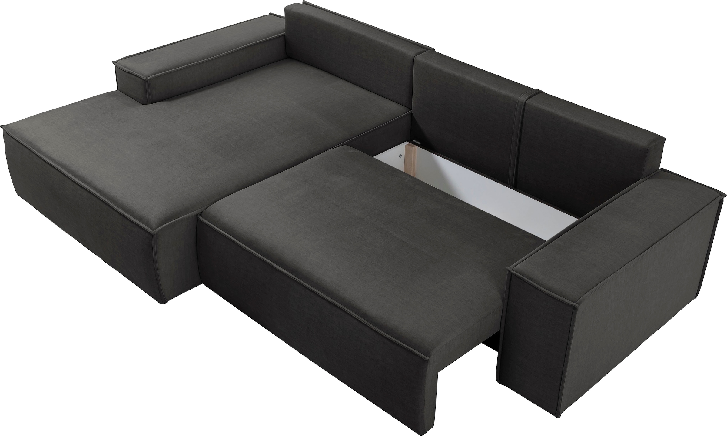 Ecksofa SHERWOOD Schlafsofa, mit Bettkasten, Cord-Bezug