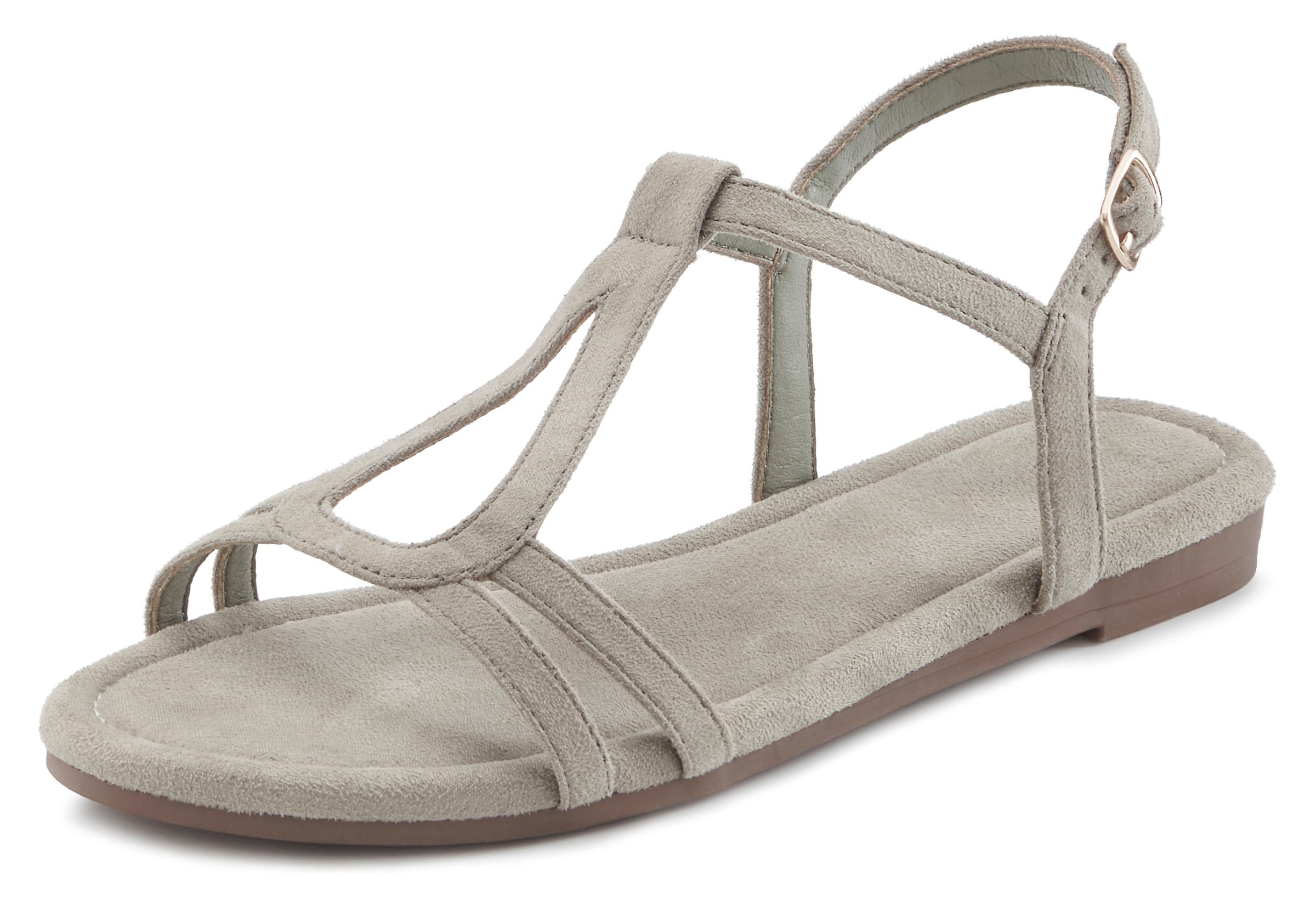 Vivance Sandale »Sandalette, offener Schuh, Sommerschuh«, aus weichem Material VEGAN