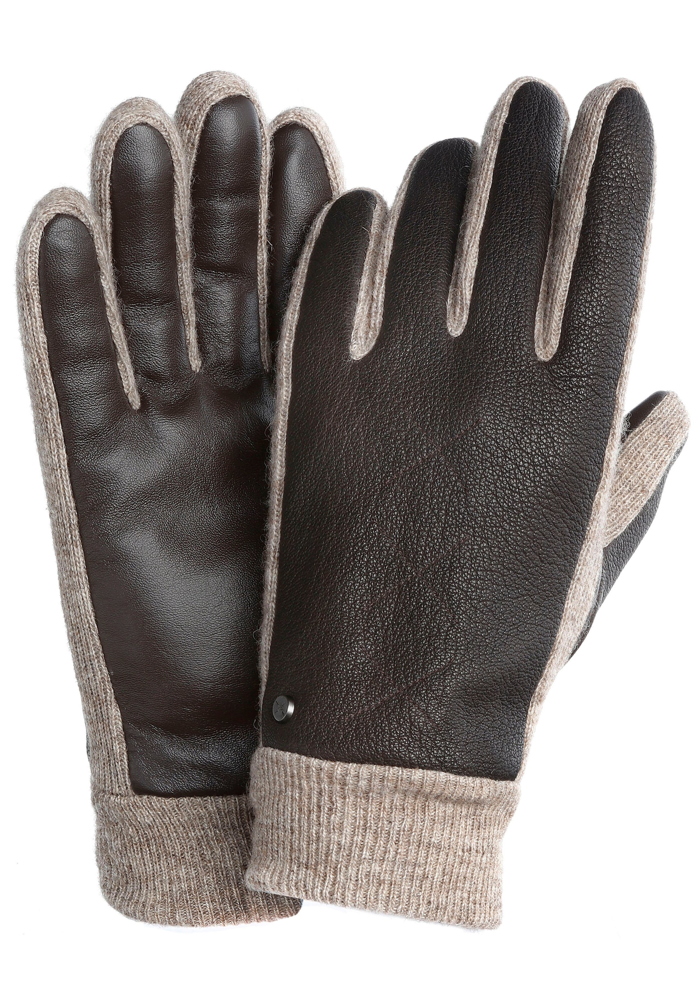 PEARLWOOD Strickhandschuhe "NICK", weiches Fleecefutter, Elastischer Strick günstig online kaufen