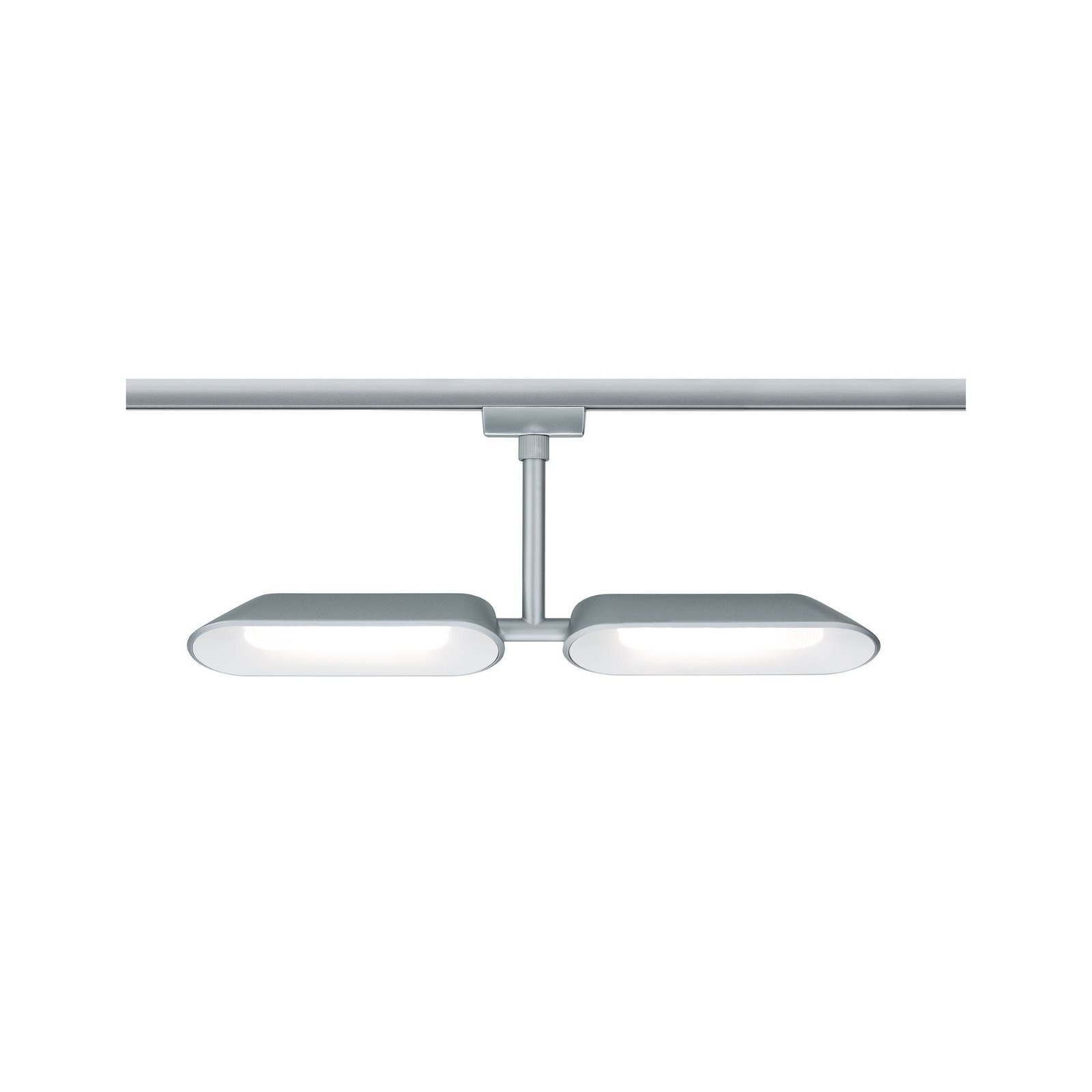 Paulmann Schienensystem-Leuchten »URail Schienenspot Dipper 2x650lm 2x8W 2700K 230V Chrom matt, Weiß«, (1 tlg.), dimmbar, Einzelspot