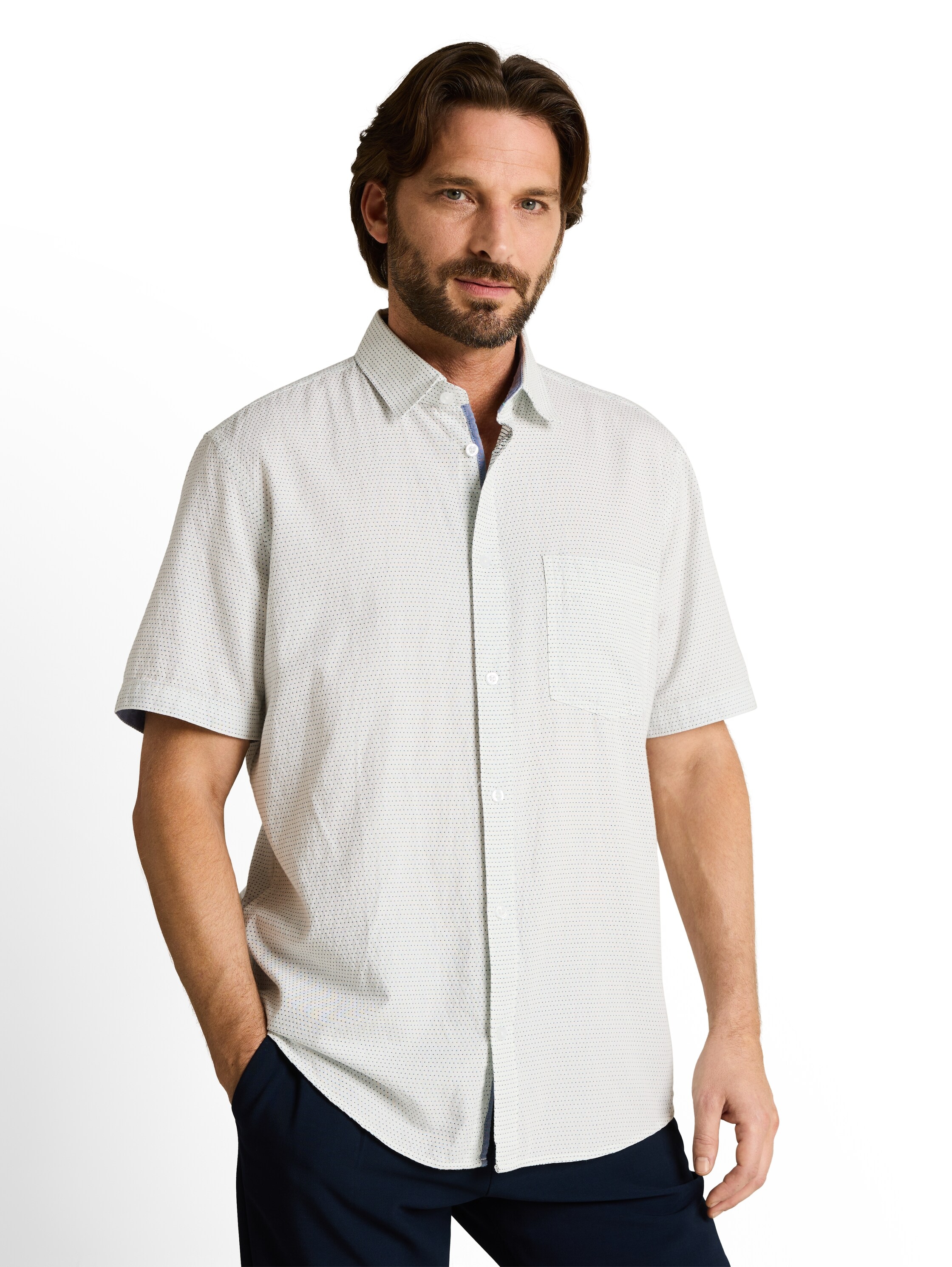 TOM TAILOR Kurzarmhemd mit Minimalprint günstig online kaufen