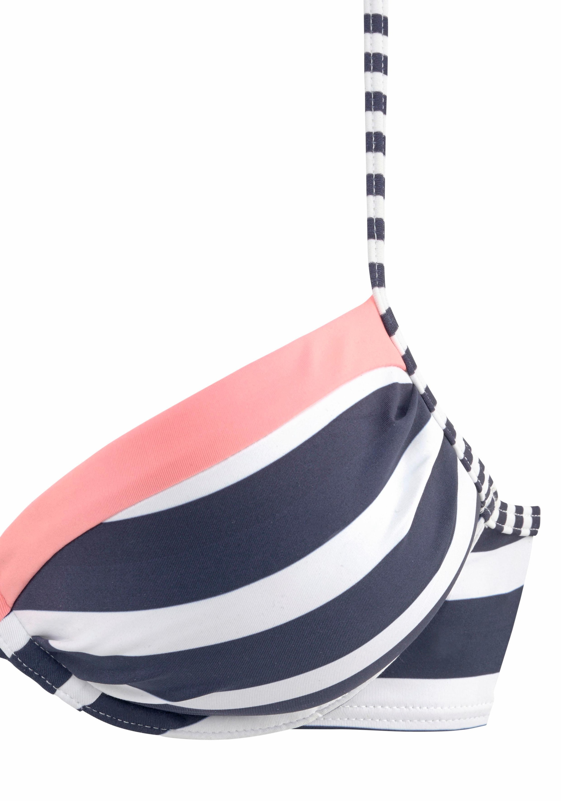 KangaROOS Push-Up-Bikini-Top »Anita«, im sportlichen Blockstreifendesign