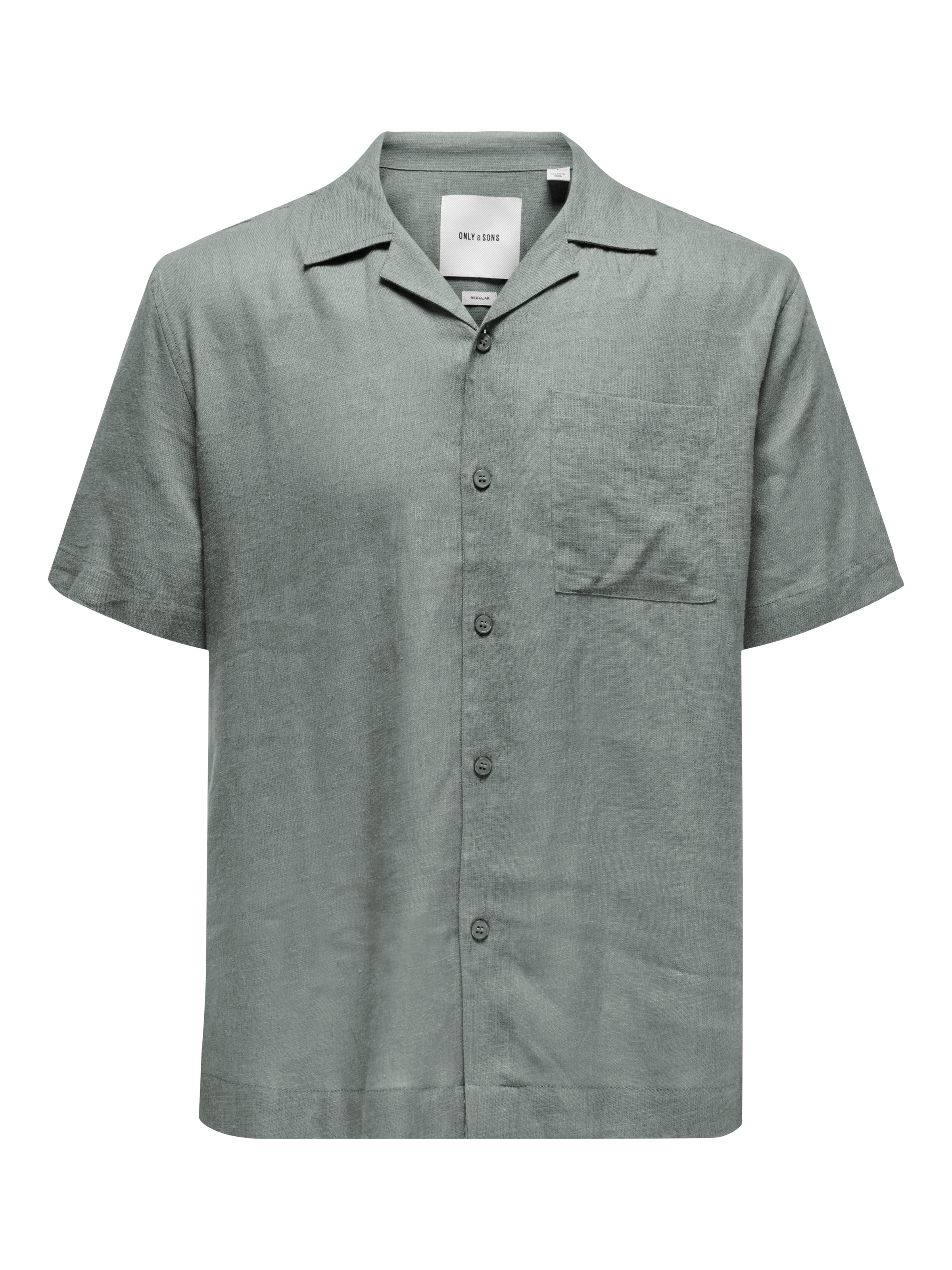 ONLY & SONS Kurzarmhemd »ONSLAURENCE RLX RESOR SS LINENBLEND NOOS«