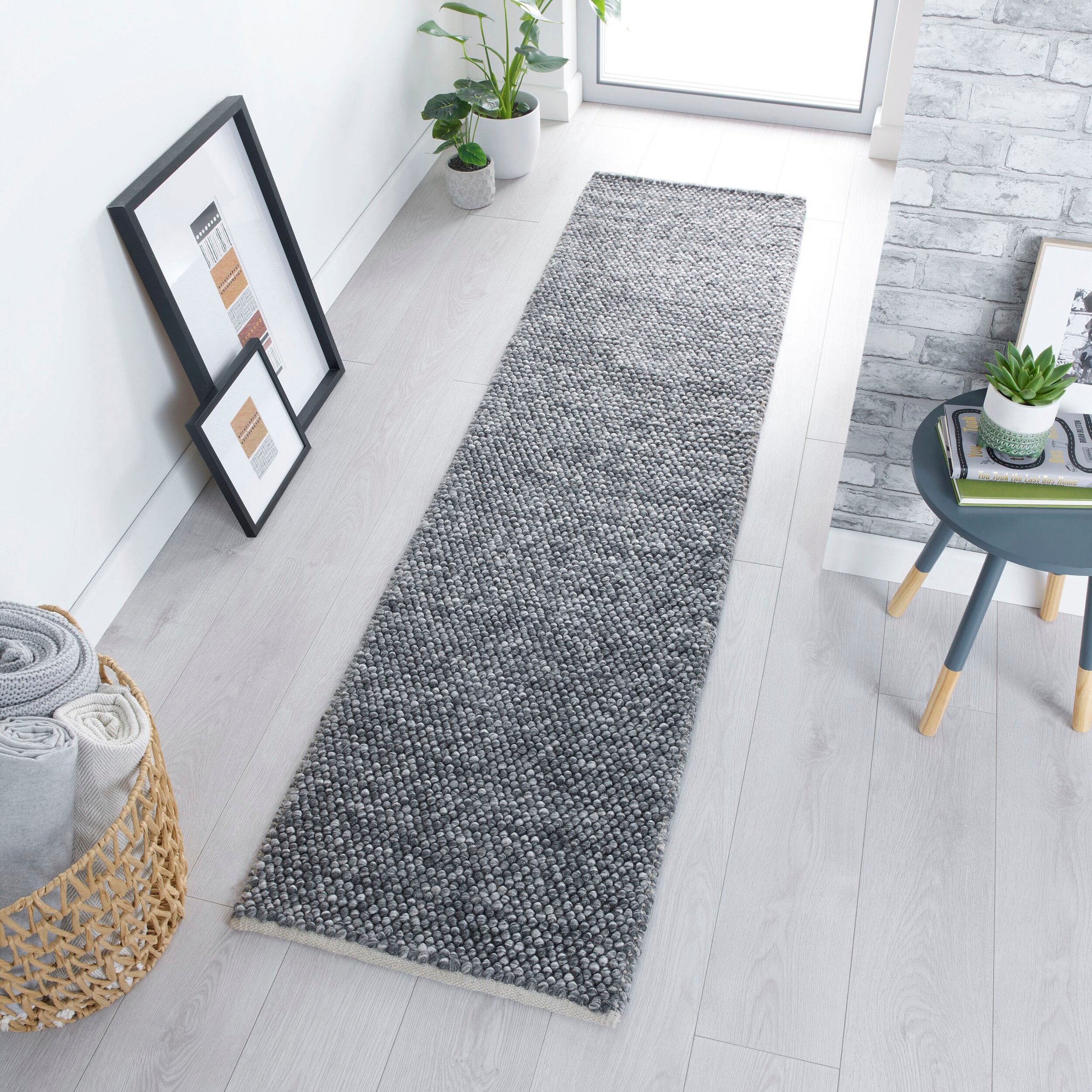 FLAIR RUGS Läufer »Minerals«, rechteckig, 10 mm Höhe, Teppich aus Wollmischung, geknüpftes Design, meliert