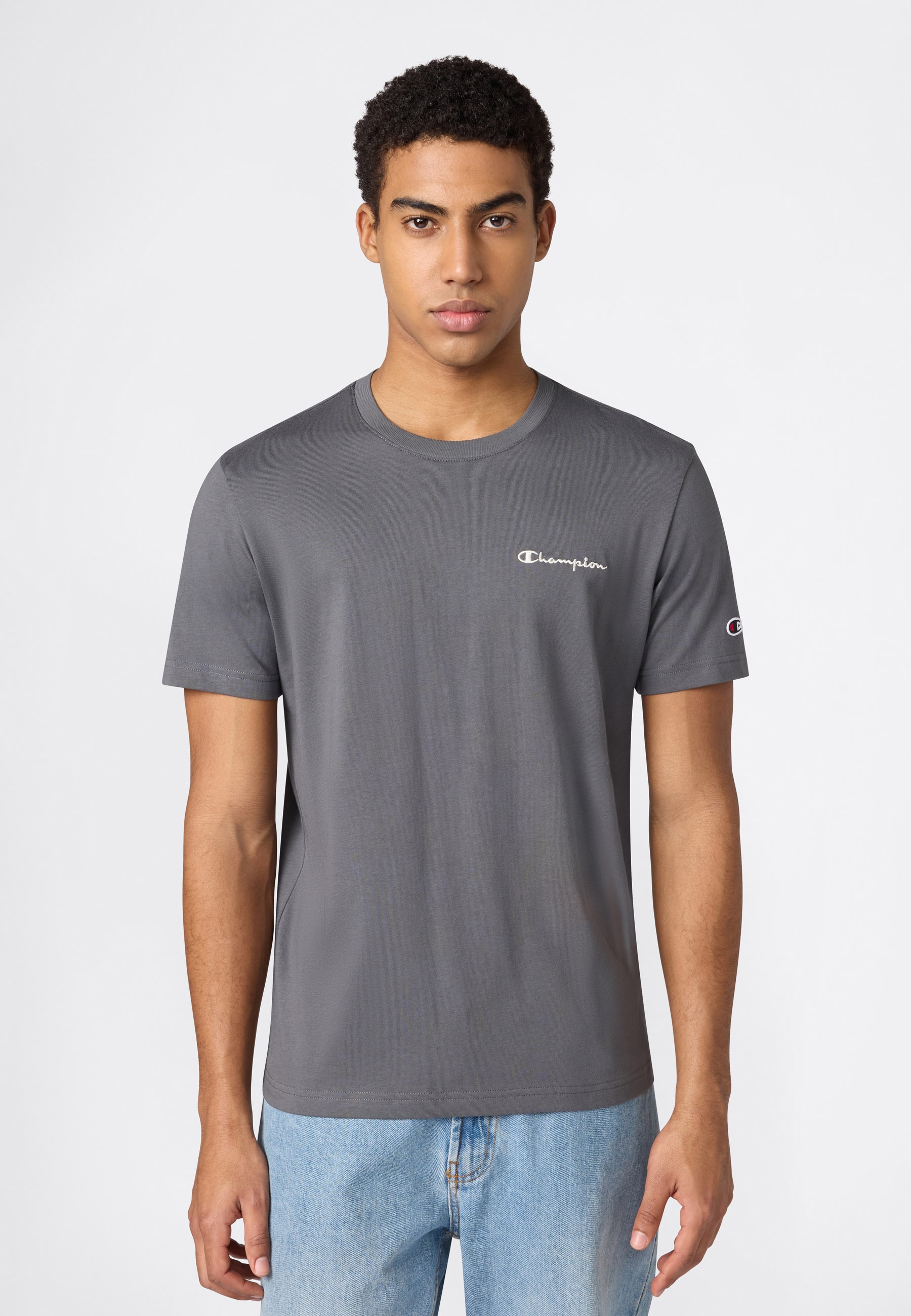 Champion T-Shirt "Icons Tee" Kurzarm, aus Baumwolle, sportliche Passform, auch in großen Größen