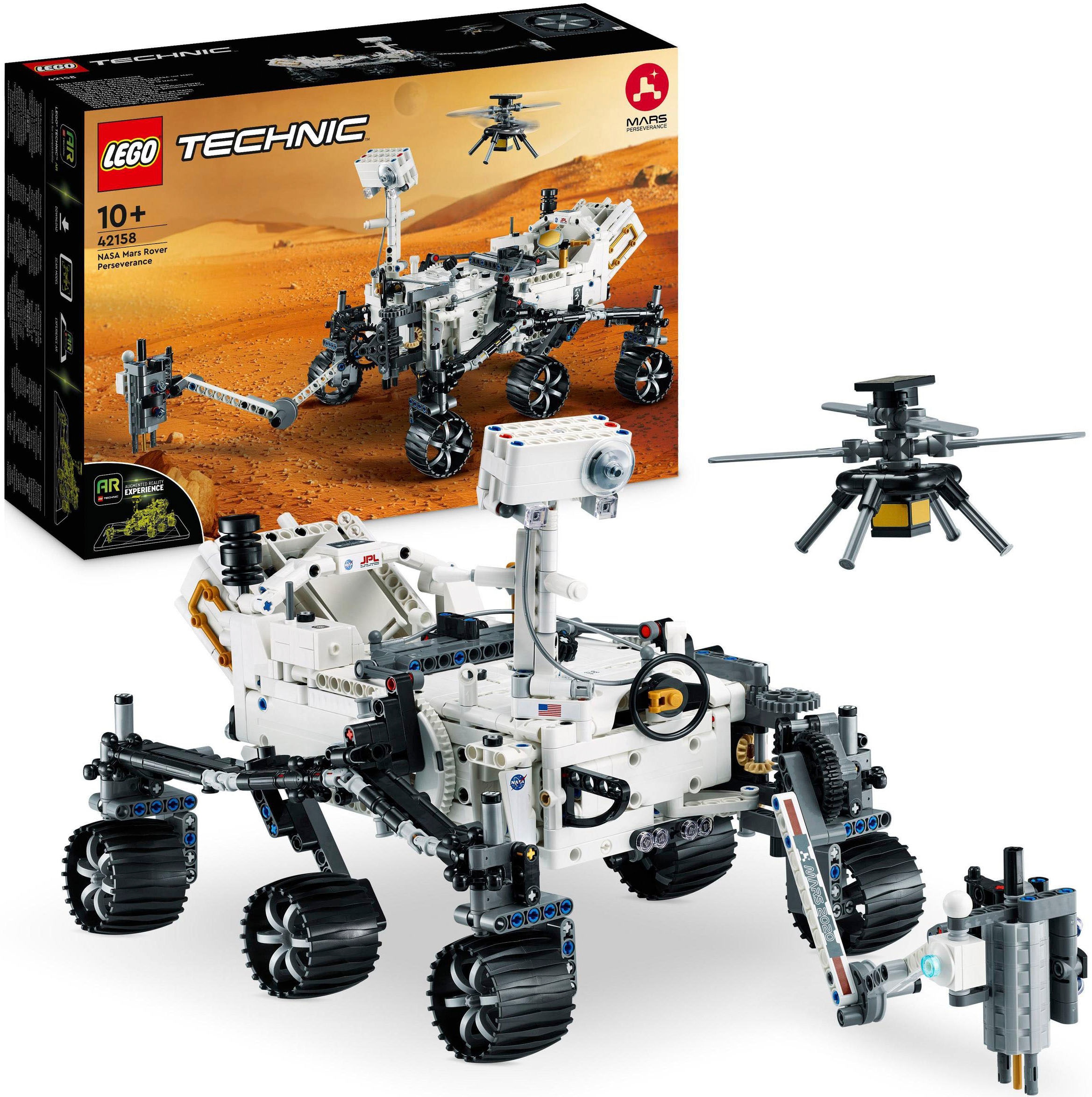 LEGO Kinder Konstruktionsspielsteine "NASA Mars Rover Perseverance (42158), LEGO Technic", bunt, Kunststoff, Spielbausteine, Made in Europe