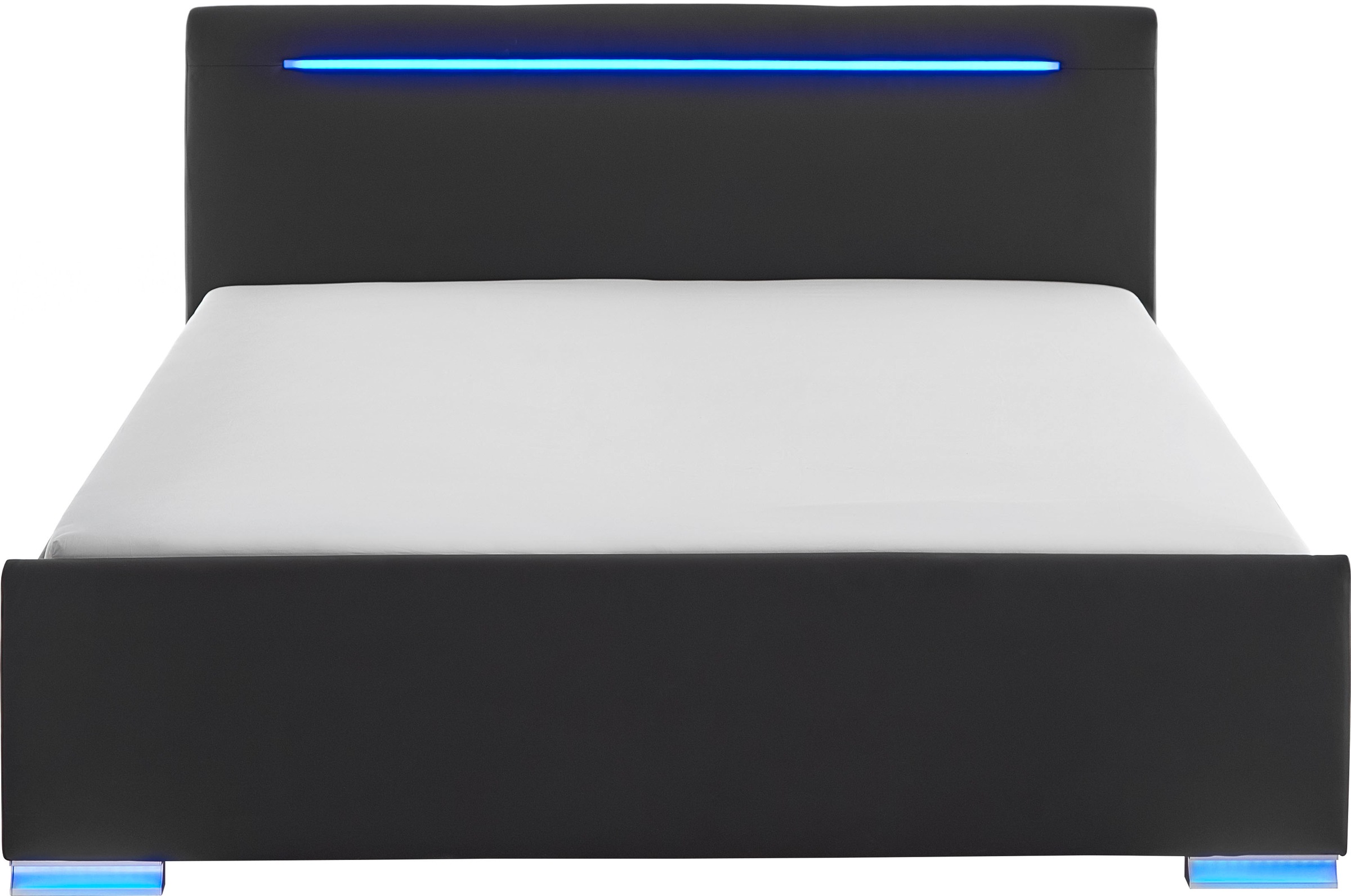 meise.möbel Polsterbett »Las Vegas III mit LED-Beleuchtung und USB-Anschluss«, erhältlich in den Breiten 140 & 180cm