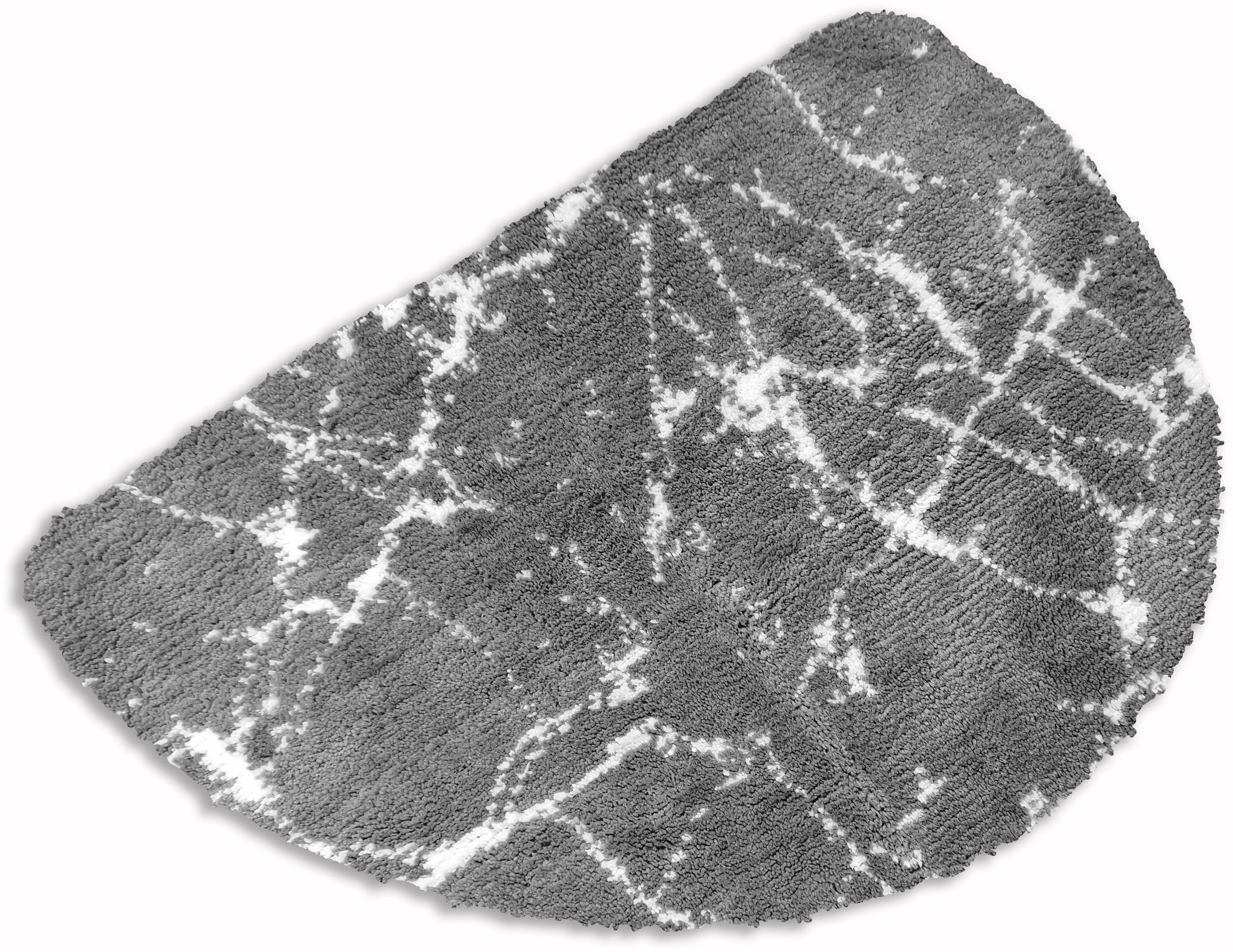 my home Badematte "Marble" Höhe 15 mm rutschhemmend beschichtet fußbodenhei günstig online kaufen