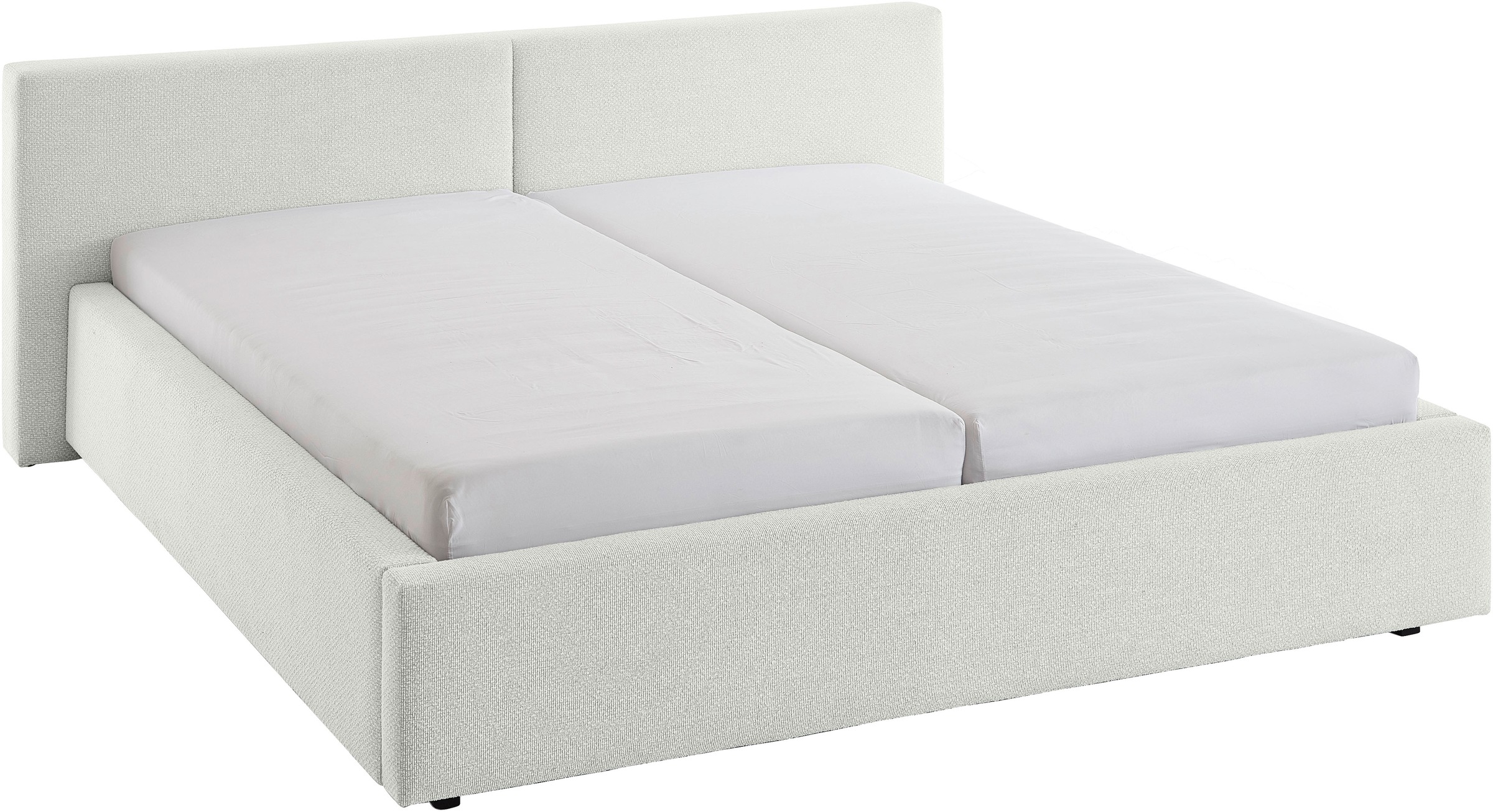 meise.möbel Polsterbett »Cube wahlweise mit Matratze und Bettkasten«, extra flaches Kopfteil, erhältlich in den Breiten 140cm, 160cm & 180cm