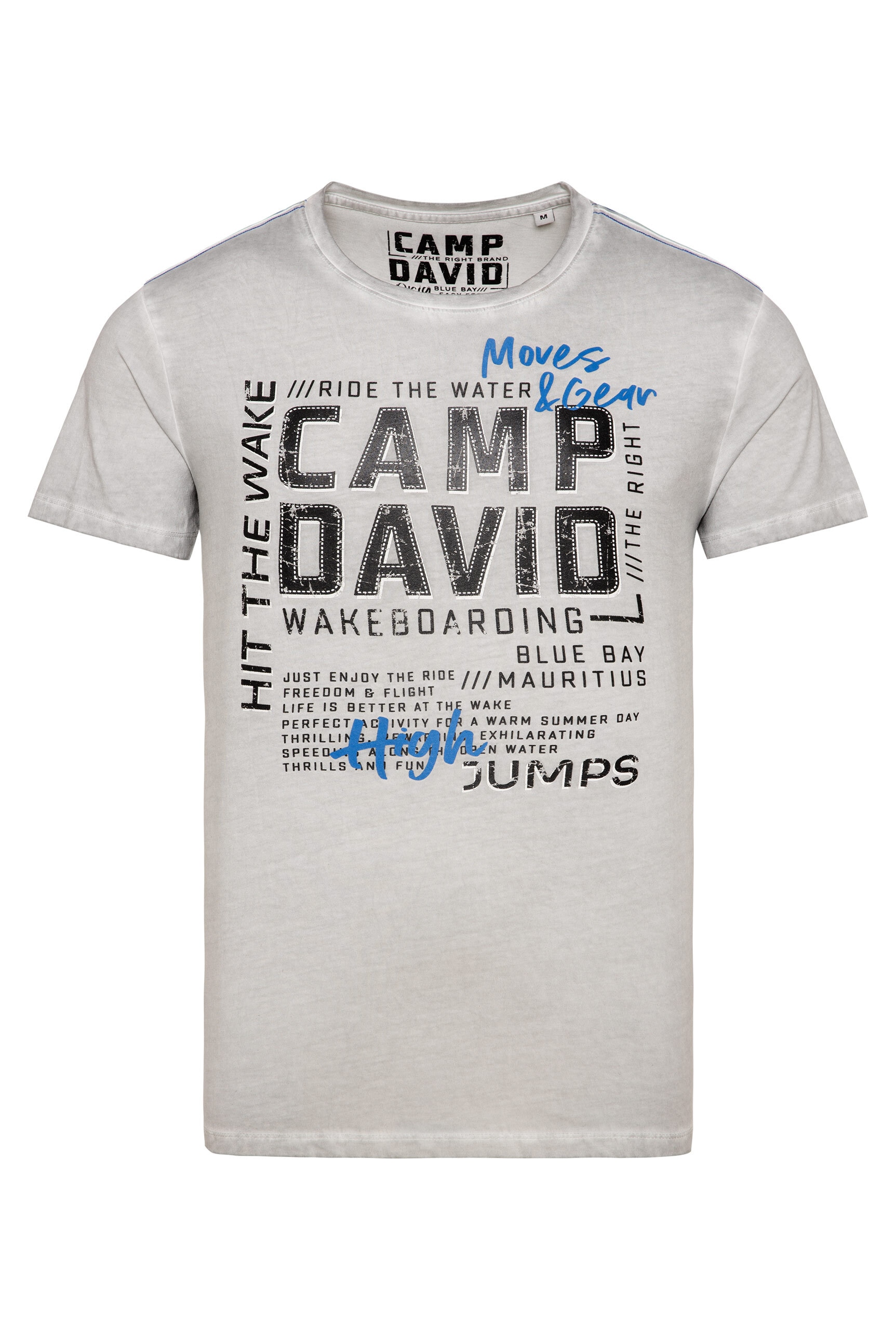CAMP DAVID Rundhalsshirt, aus Baumwolle