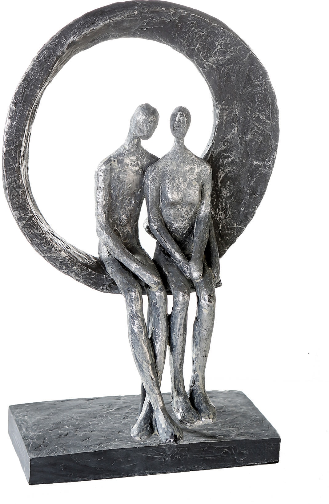 Casablanca by Gilde Dekofigur "Skulptur Love Place, silber", silberfarben, Polyresin