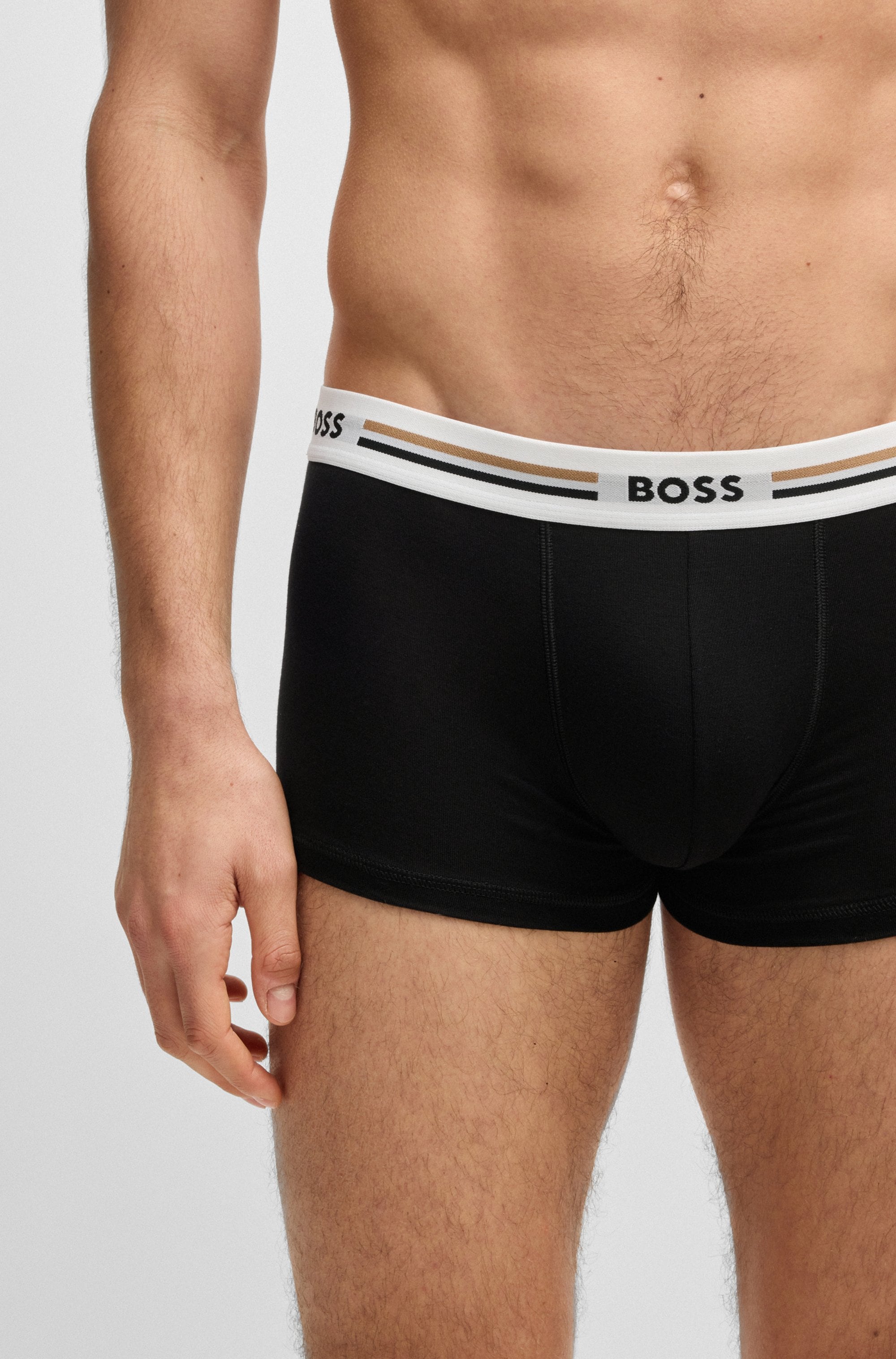 BOSS Trunk »3P Reviv«, (3 St.), mit engem Bein