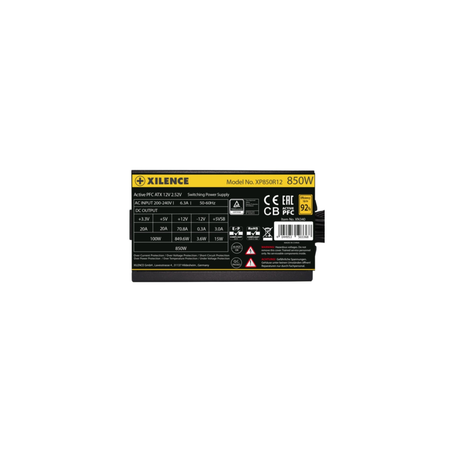 Xilence Netzteil »XN340, XP850R12«