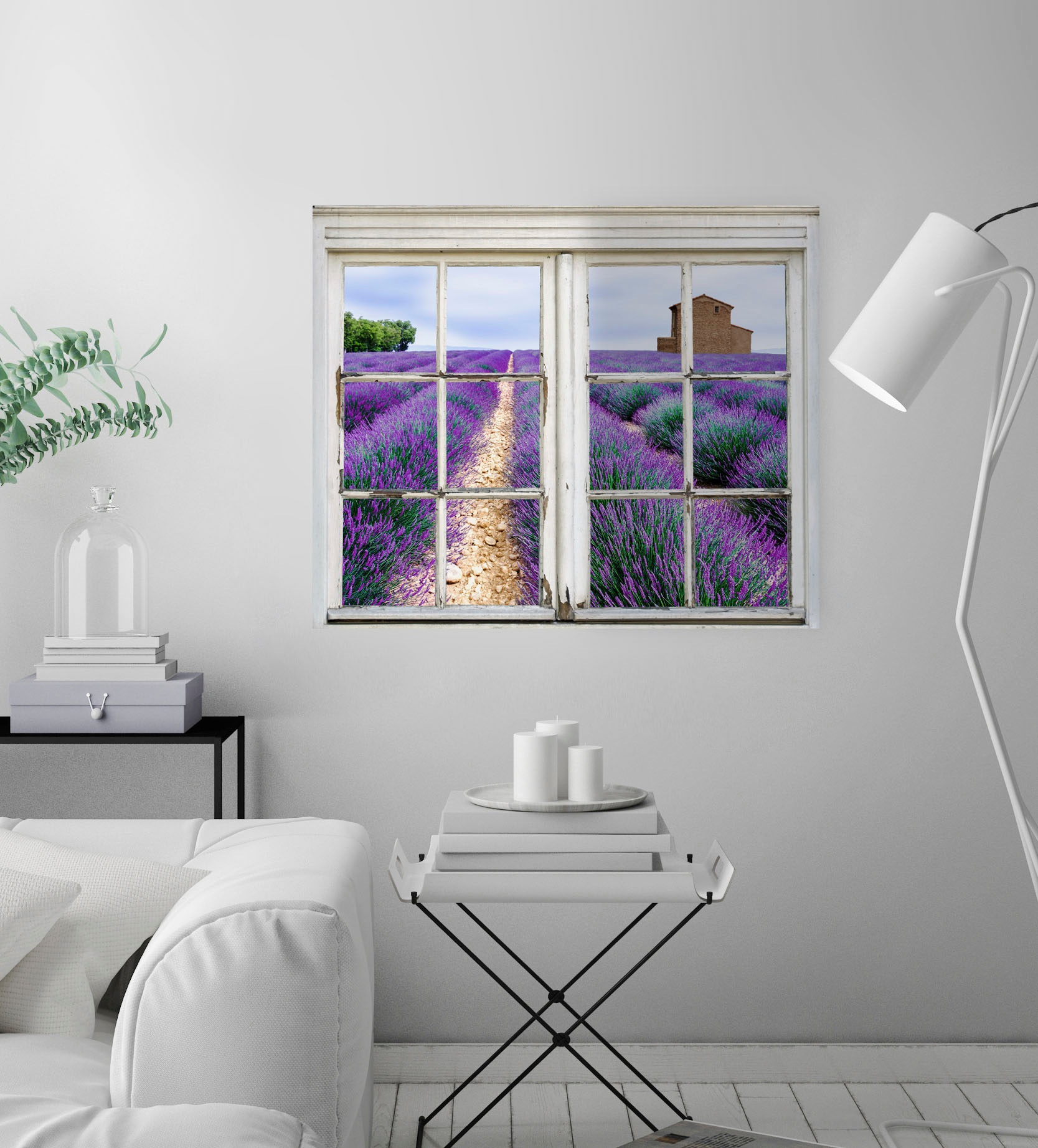 queence Wandsticker "Blumenfeld", Wandsticker, Wandbild, selbstklebend, 3D, günstig online kaufen