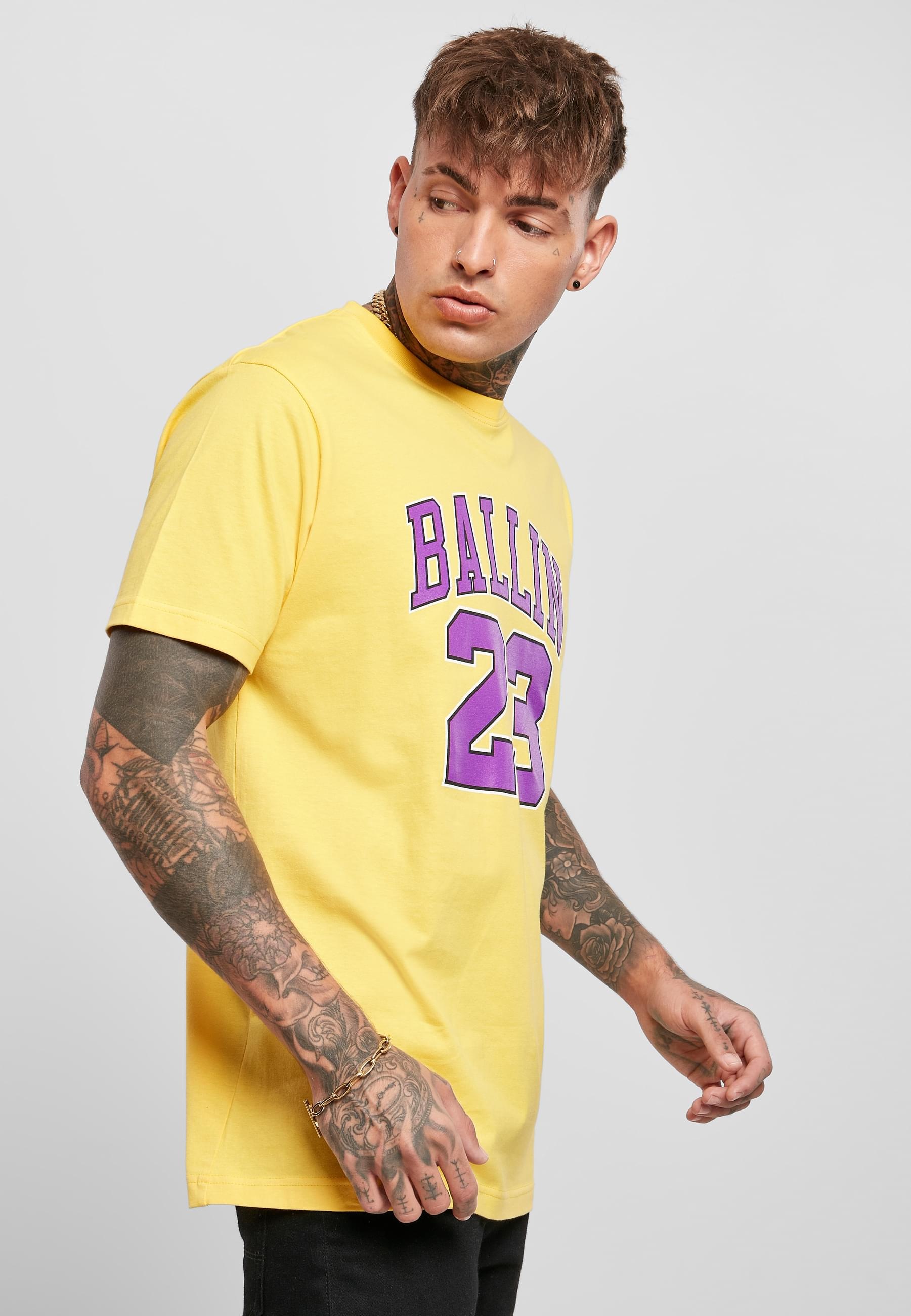 MisterTee Kurzarmshirt »MisterTee Herren Ballin 23 Tee«, (1 tlg.)