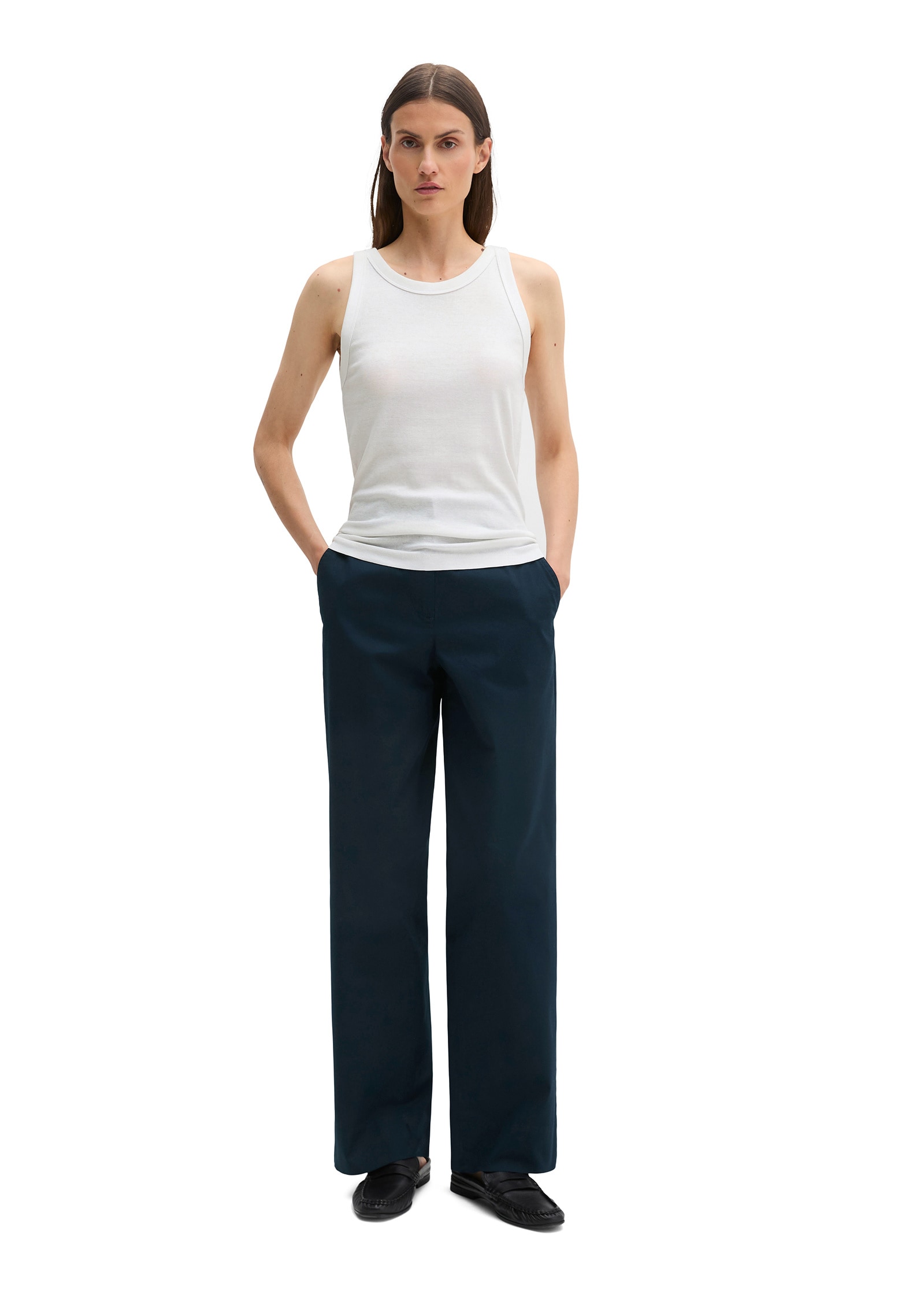 Marc O'Polo T-Shirt »aus Rippjersey«