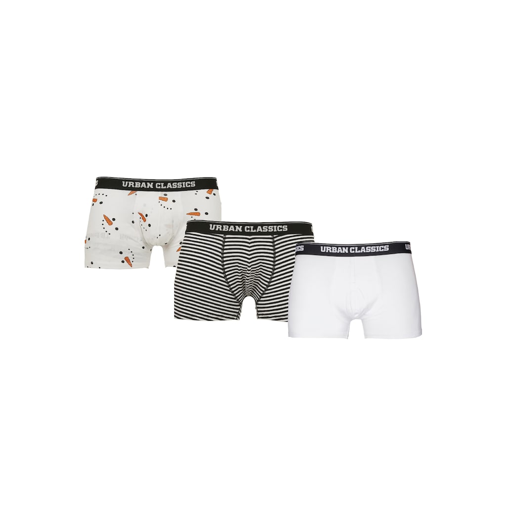 URBAN CLASSICS Boxershorts »Männer Boxer Shorts 3-Pack«, (1 St.)