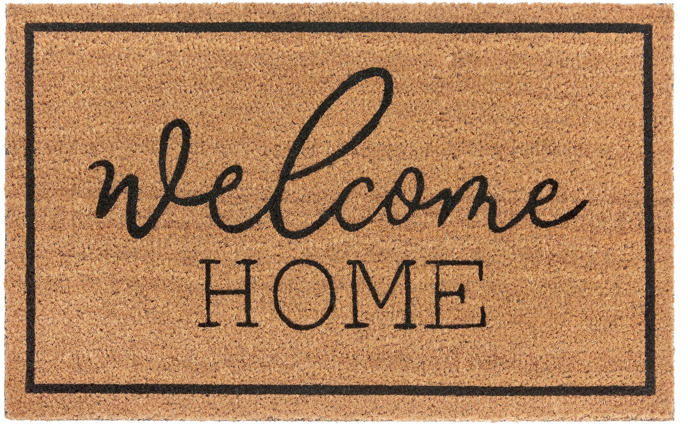 Welcome BAUR Home »Mix Innen, Kokos, Mats Kokos | Outdoor, Flur Schmutzfangmatte, HANSE Fußmatte Rutschfest, Home«, rechteckig, Kokosmatte,