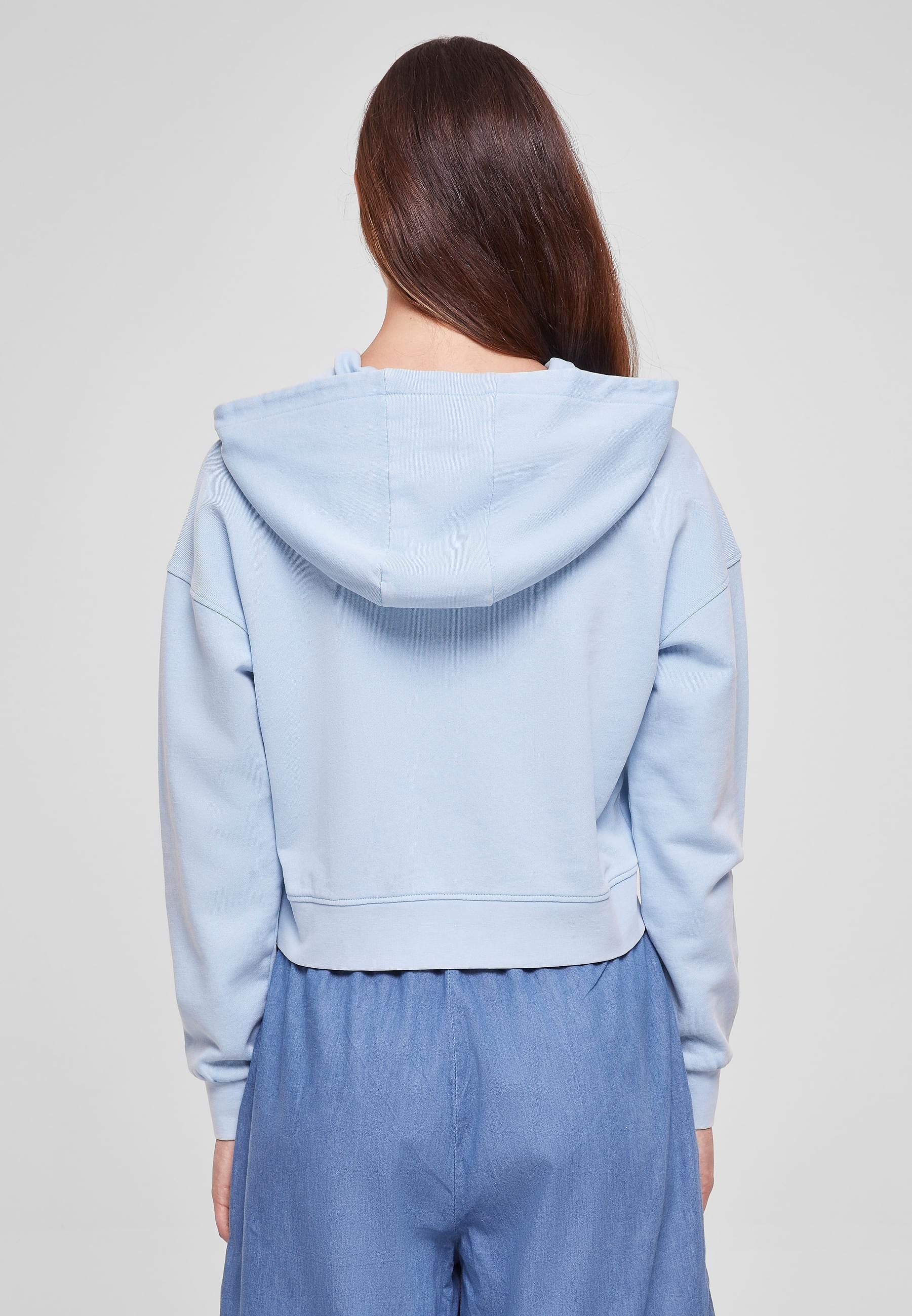 URBAN CLASSICS Kapuzenpullover »Urban Classics Damen Ladies Short Flower Embroidery Terry Hoody«, (1 tlg.)
