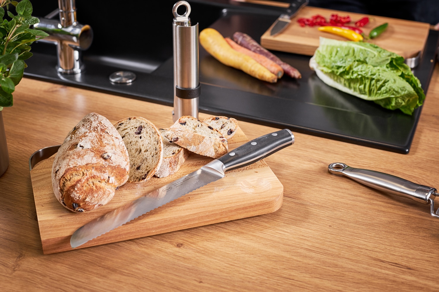 RÖSLE Brotmesser »Tradition«, (1 tlg.), mit Wellenschliff, Klingenspezialstahl, ergonomischer Griff