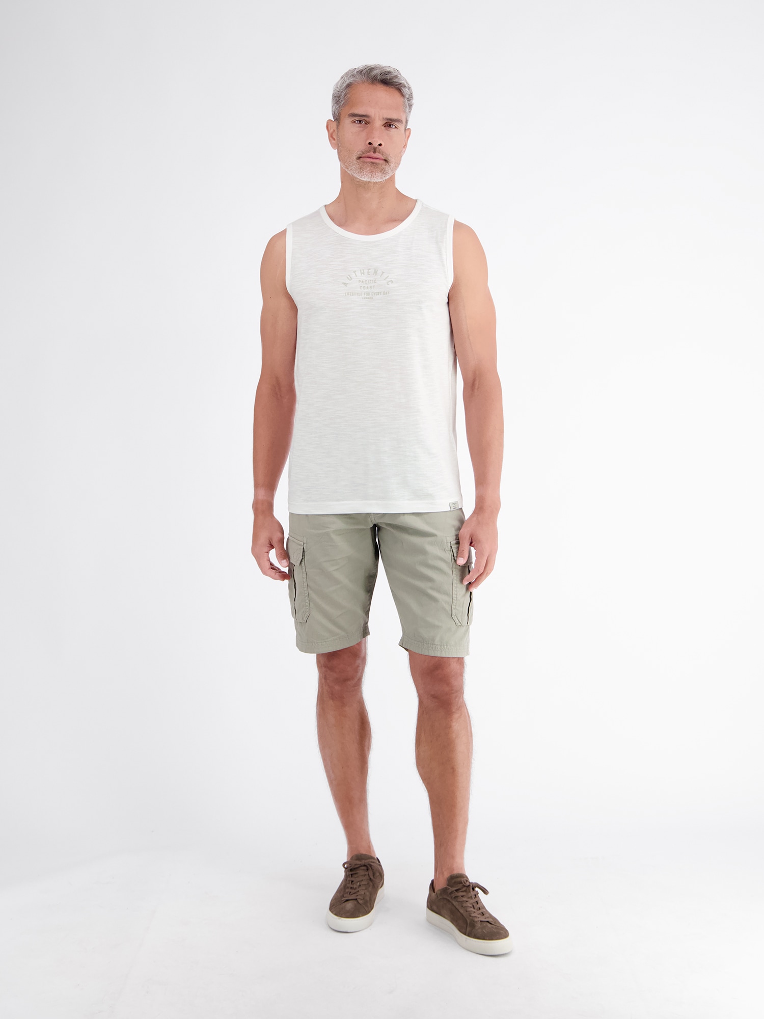 LERROS 1100000002199 »Luftiges Tanktop aus Baumwolle mit trendigem Slogan-Print«