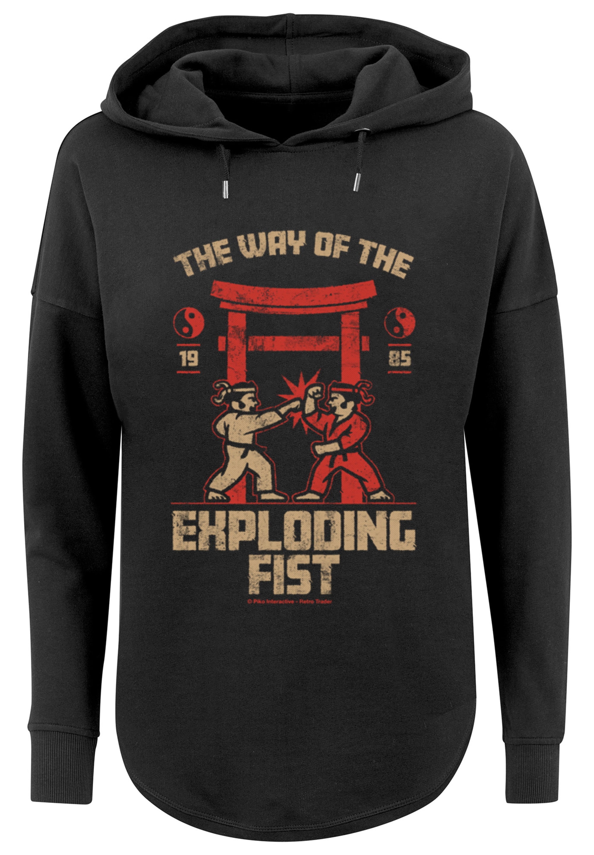 F4NT4STIC Kapuzenpullover »Retro Gaming The Way of the Exploding Fist«, Print