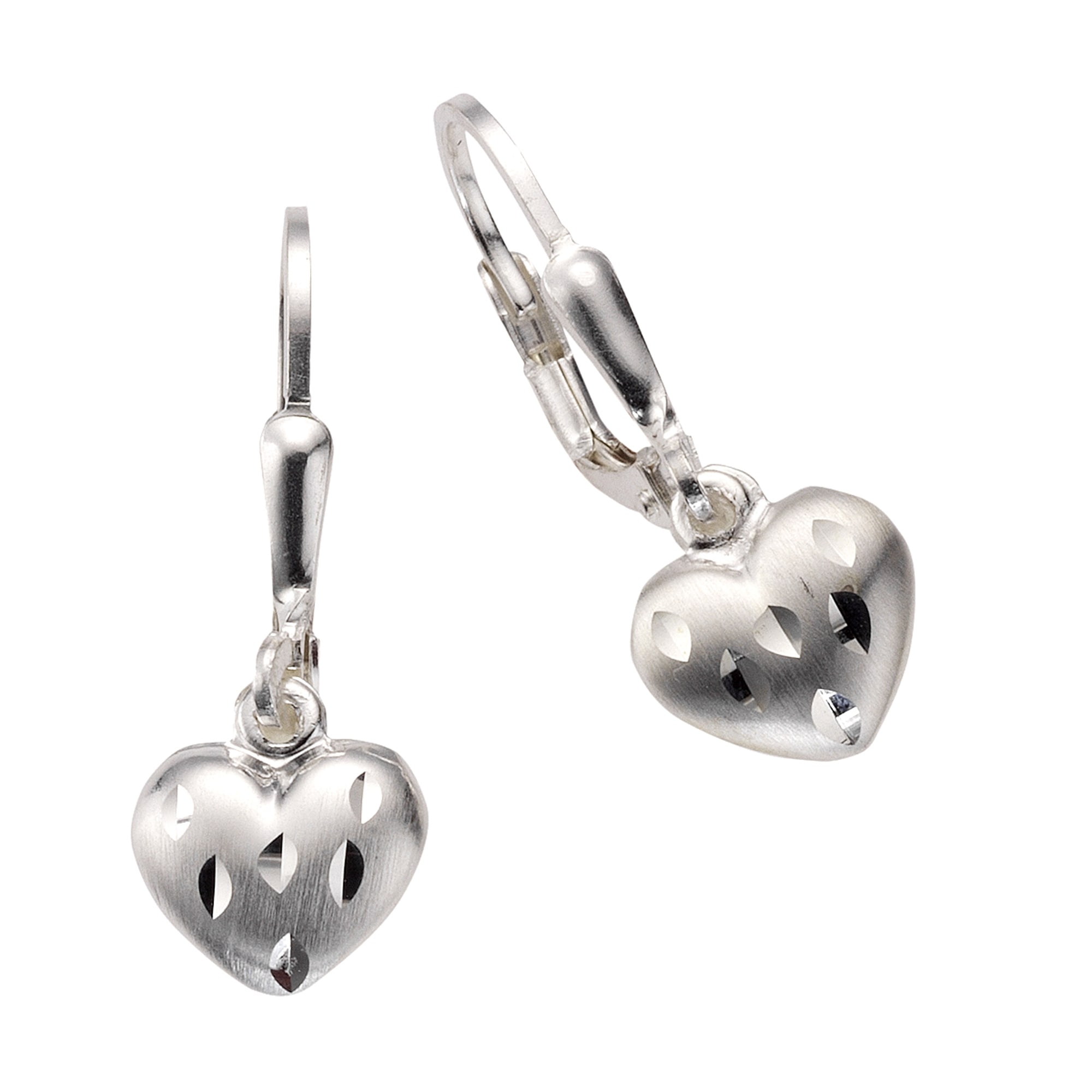 Ohrhänger Herz »925 Zeeme Paar Silber | diamantiert« BAUR