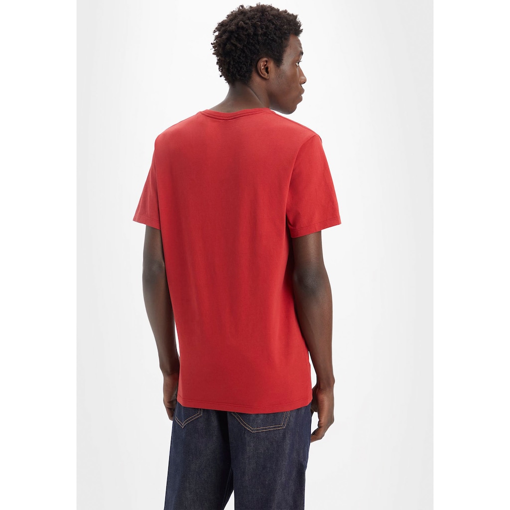 Levi's® V-Shirt »LE ORIGINAL HM VNECK«, mit Logostickerei