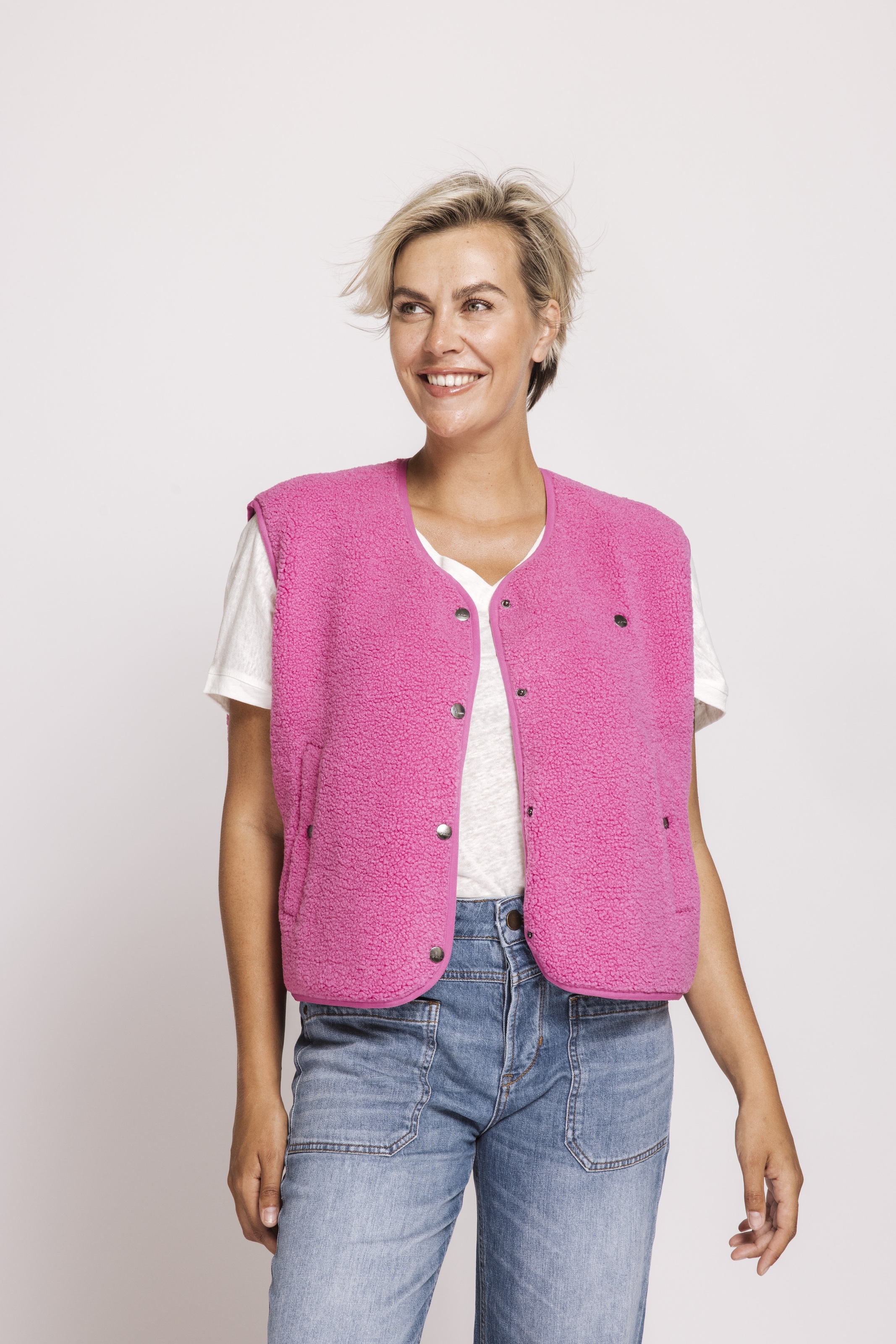 Zhrill Kurzweste "ZHEREN" unifarben, casual, bequem günstig online kaufen