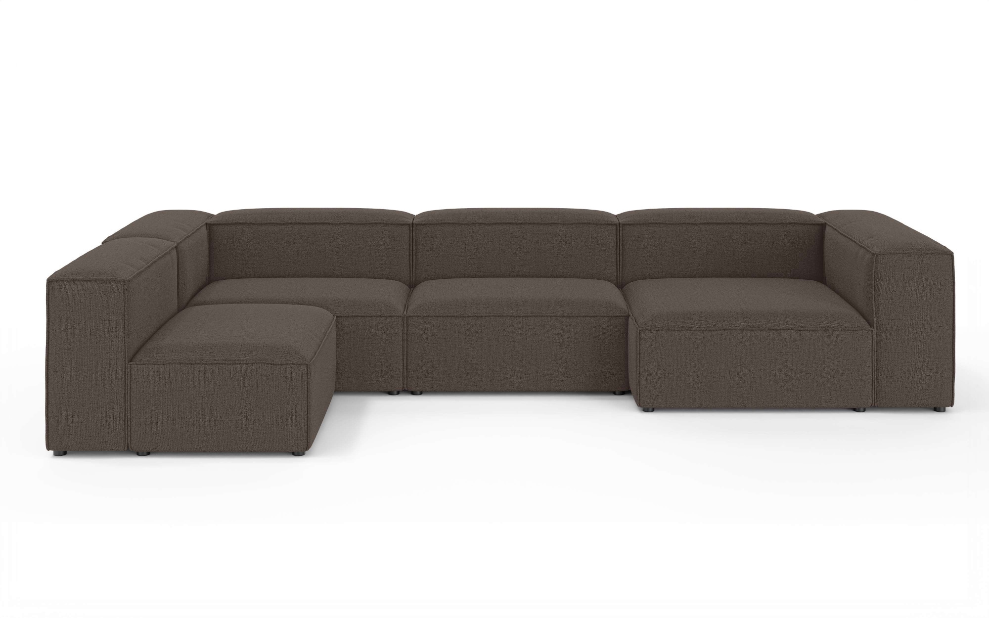 INOSIGN Wohnlandschaft »HAILY U-Form mit Ottomane links/rechts, Maße B/T/H: 360/200/72 cm«, als Modul oder separat verwendbar, für individuelle Zusammenstellung