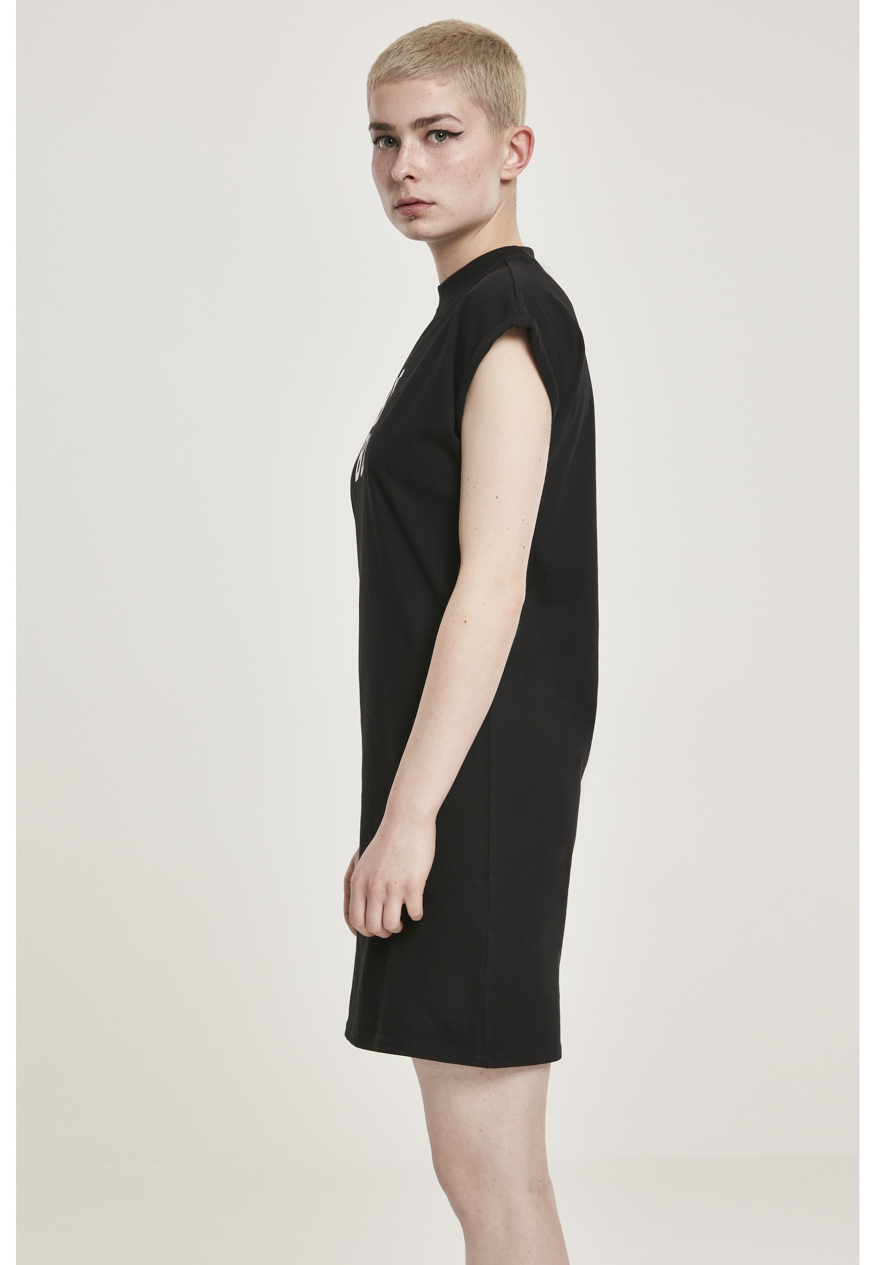 MisterTee Shirtkleid »MisterTee Damen Ladies Bye Boy Extended Shoulder Dress« 1 Stk. tlg.